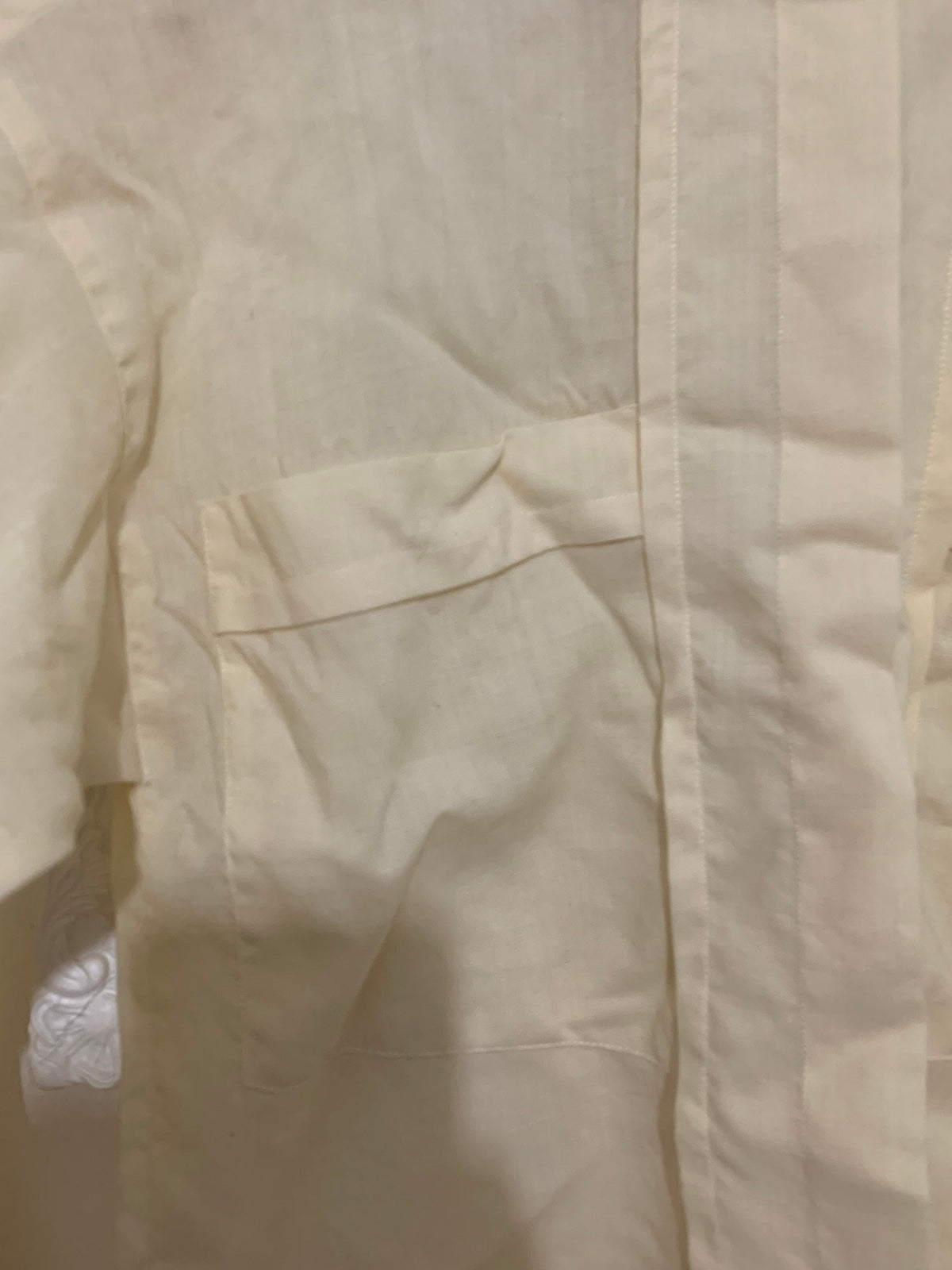 Yellow Joseph Janard Linen Blouse - Long Sleeve - Pale Yellow Oversize Blouse - 80s
