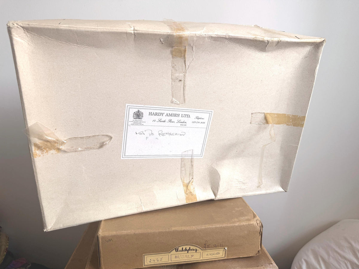 Hardy Amies Savile Row Presentation Box | Luxury Retail Packaging | Fashion Ephemera (1995-2000)