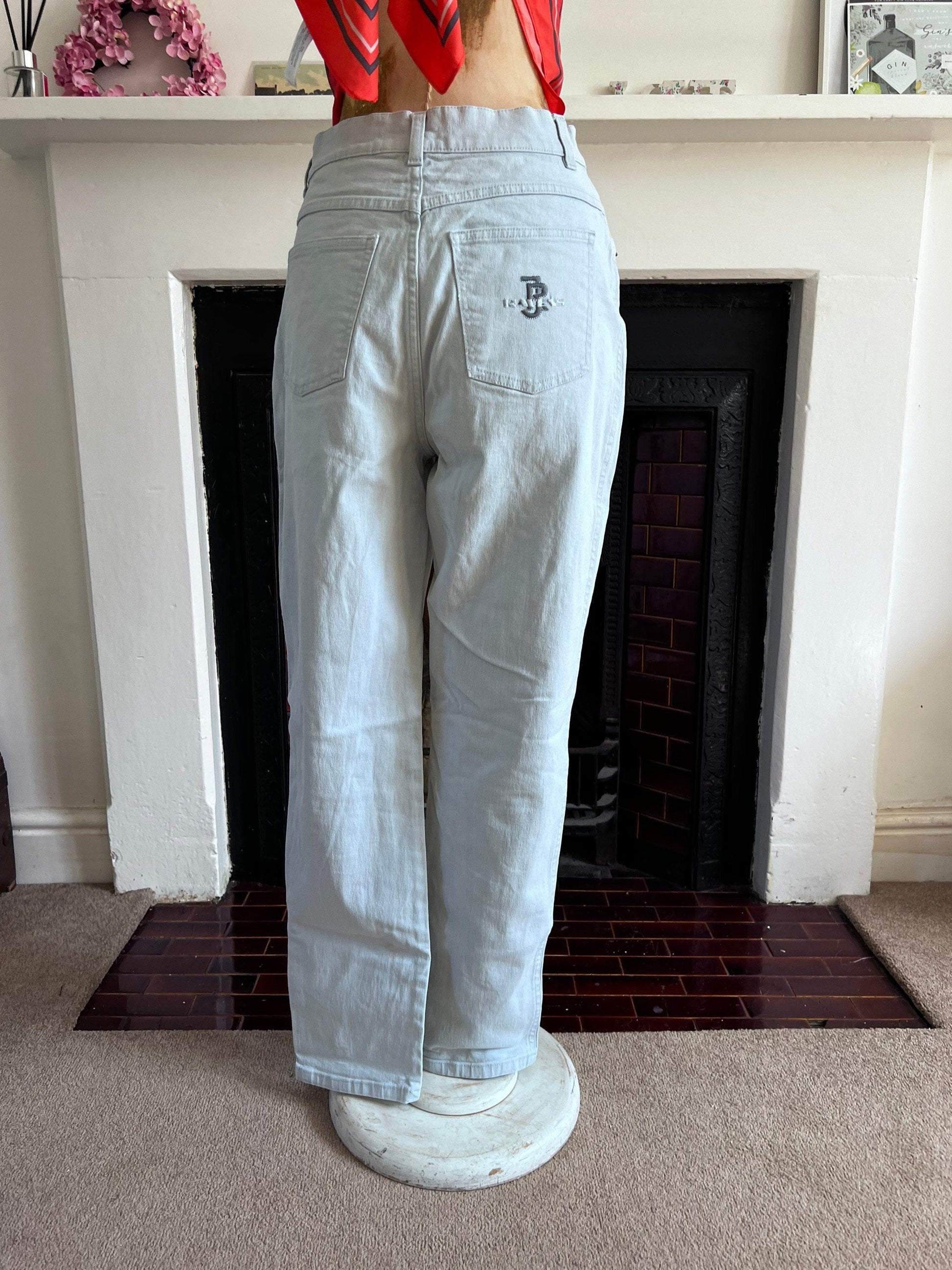 1990s Vintage low rise waist skinny flare bootcut jeans, UK8 waist 28” Leg 28”