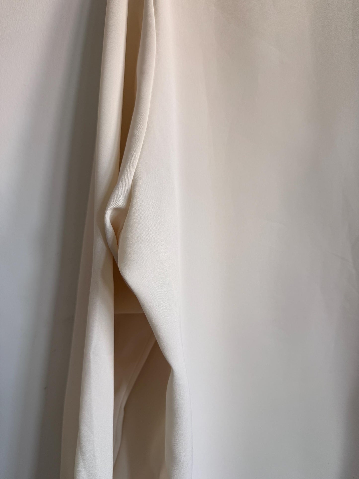 Vintage Eastex Cream Embroidered Blouse | Ivory Floral Pintuck Shirt
