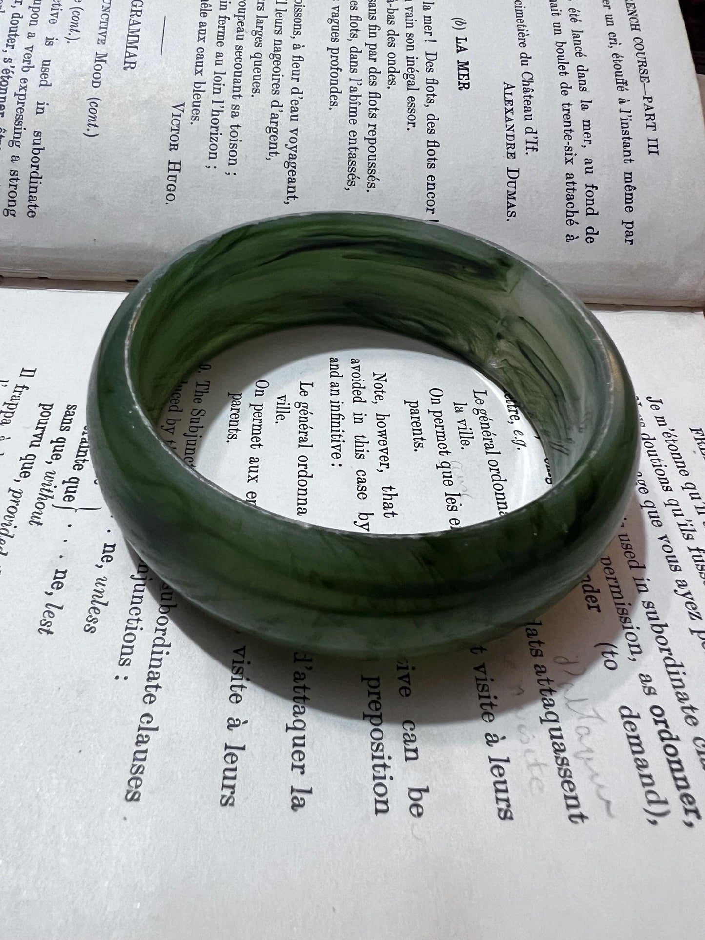 Chunky Vintage Bangle, Plastic Green, Green Bangle, Lucite, Bakelite Bangle, 1940s, 1950s, Stacking Bangle, Vintage Jewellery, Plastic Bang