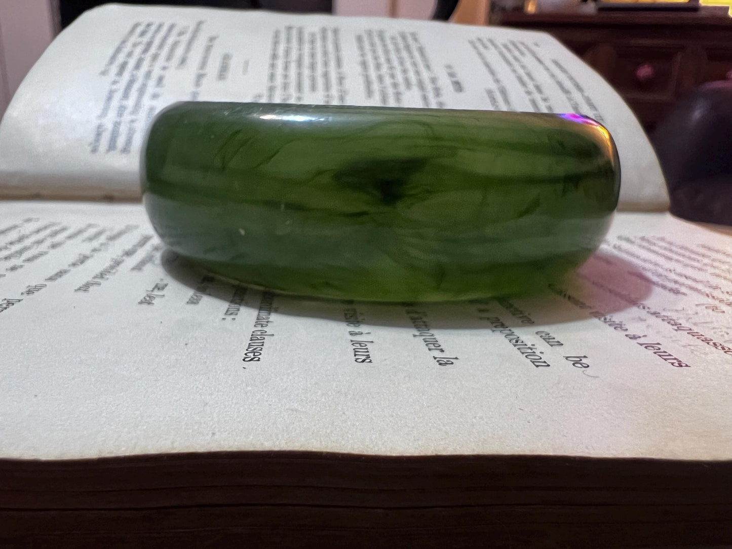 Chunky Vintage Bangle, Plastic Green, Green Bangle, Lucite, Bakelite Bangle, 1940s, 1950s, Stacking Bangle, Vintage Jewellery, Plastic Bang