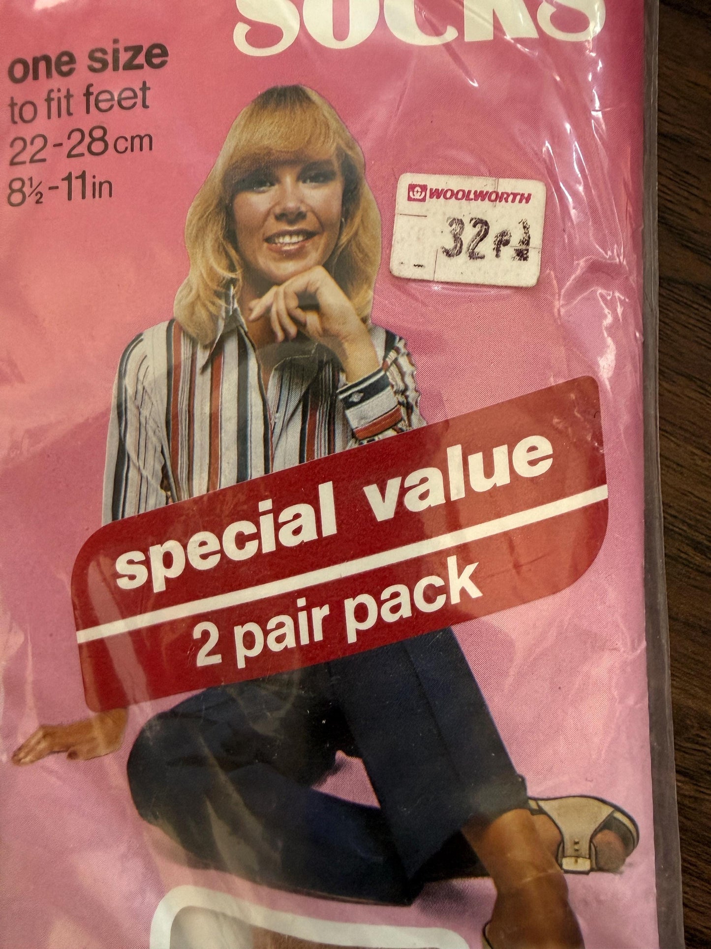 Vintage 1970s Winfield Pop Socks Woolworth Nylon Socks Sunrise Deadstock Original 2 Pack