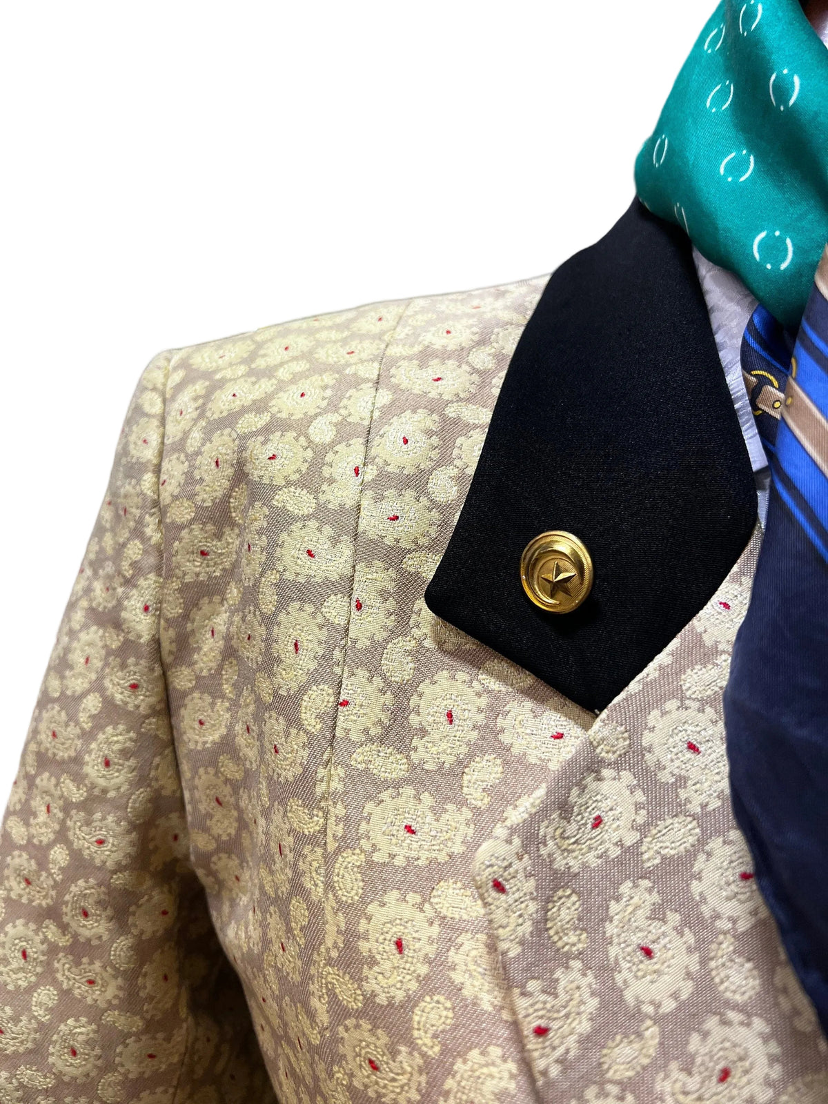 Rifat Ozbek Vintage Blazer late 1980’s early 1990s Tailored Paisley Blazer Jacket