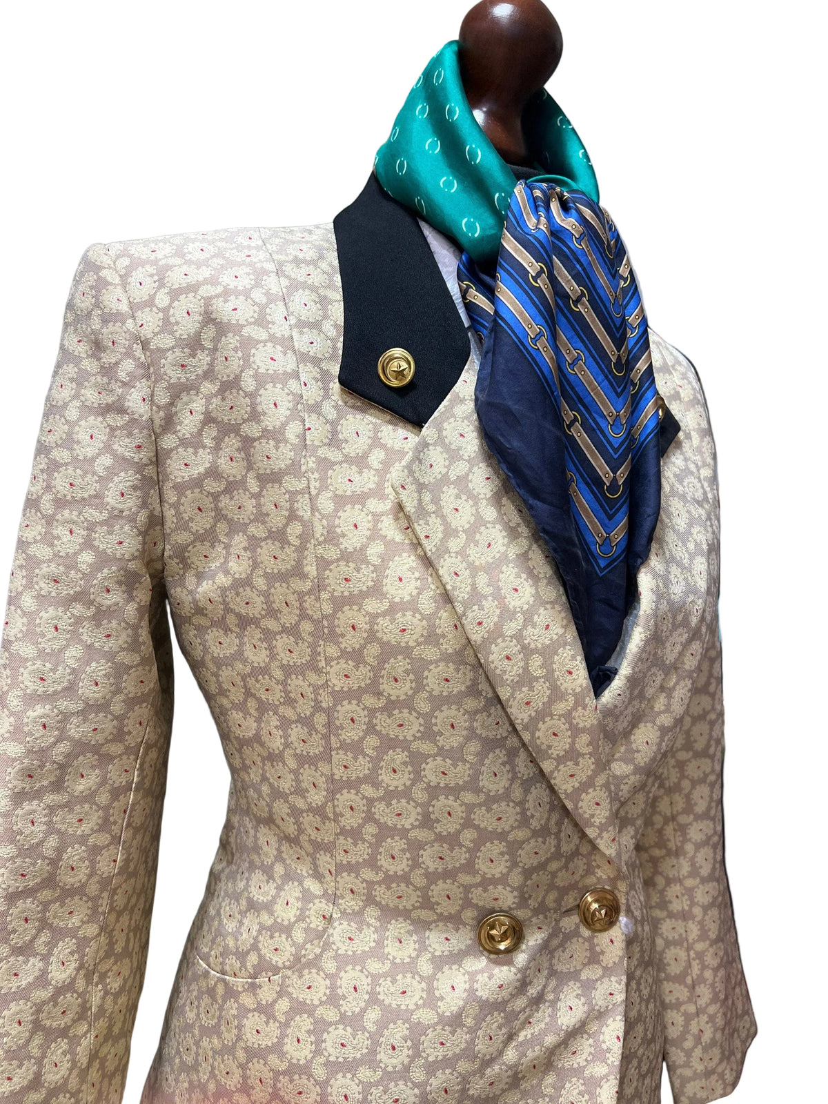 Rifat Ozbek Vintage Blazer late 1980’s early 1990s Tailored Paisley Blazer Jacket