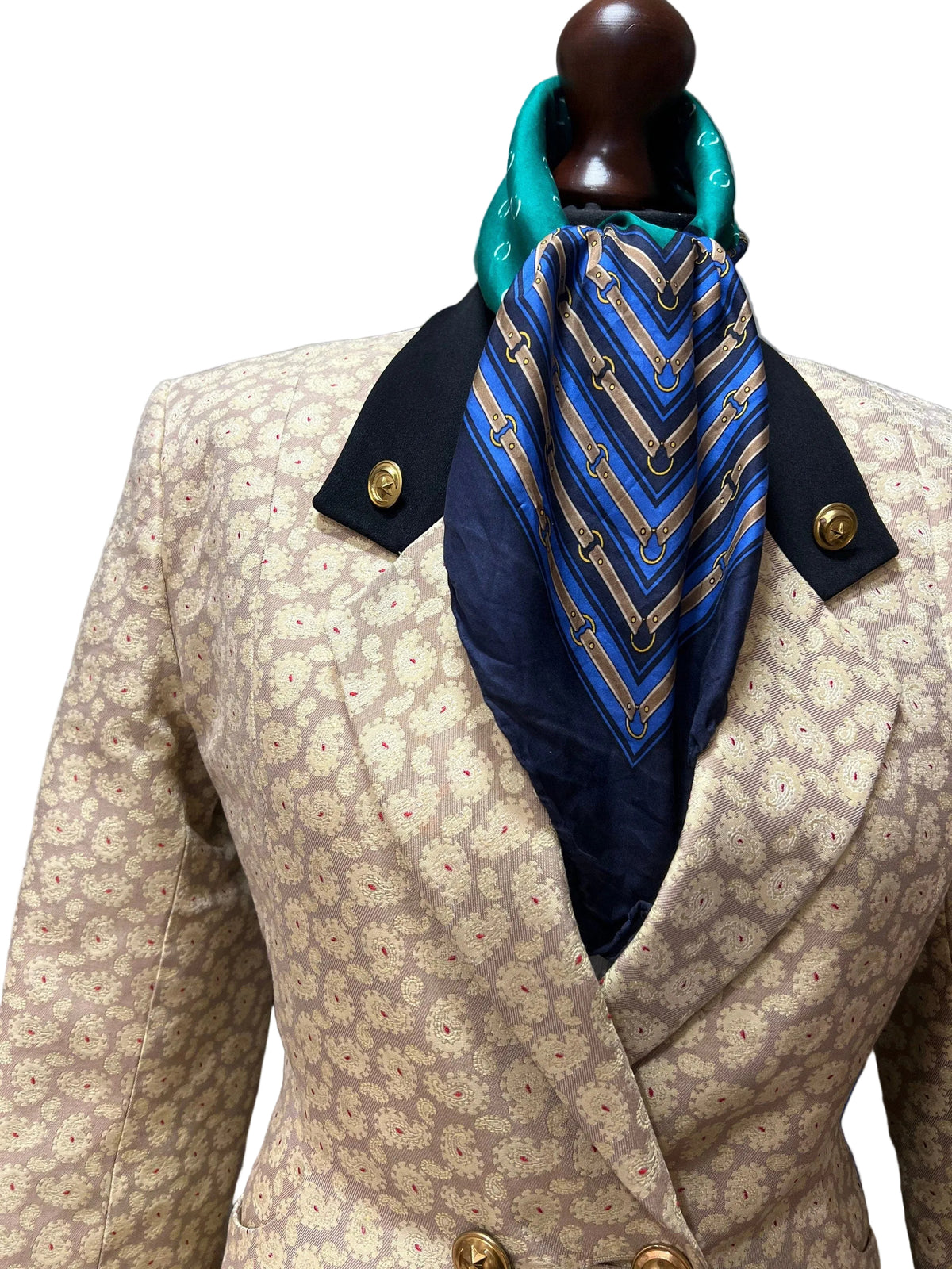 Rifat Ozbek Vintage Blazer late 1980’s early 1990s Tailored Paisley Blazer Jacket