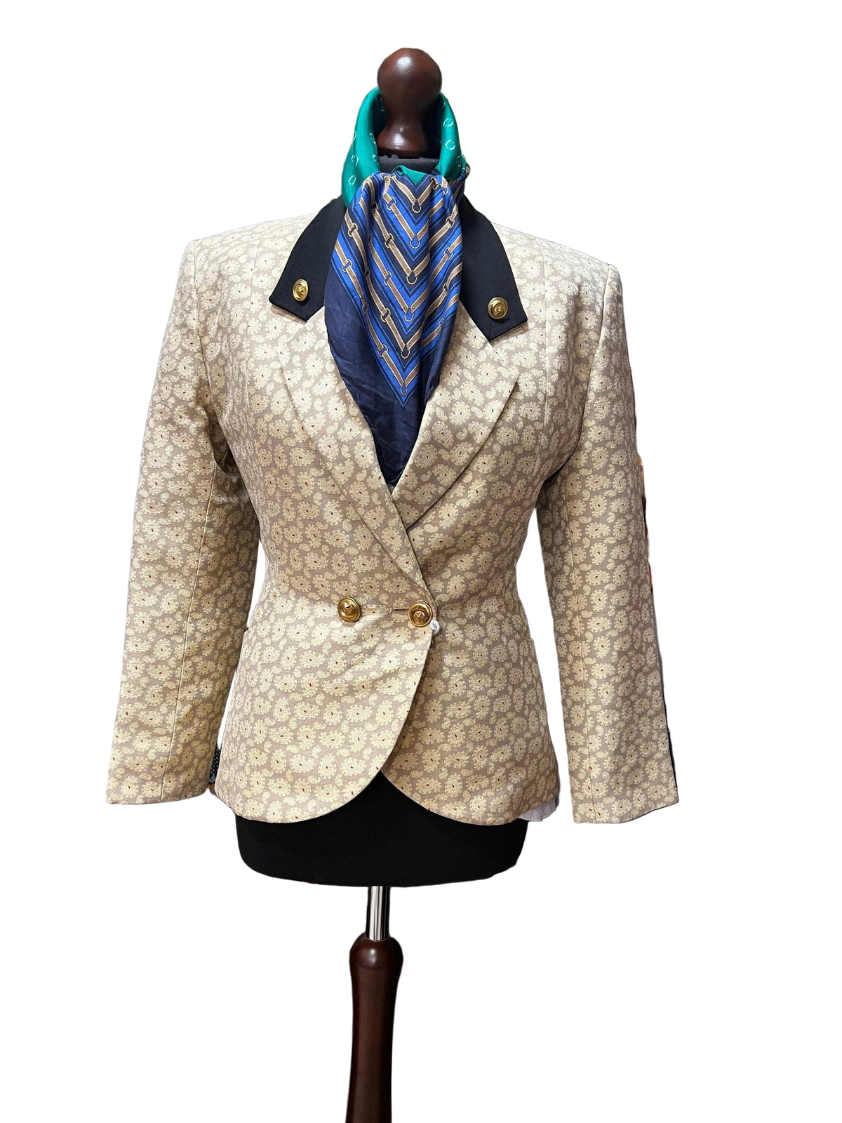 Rifat Ozbek Vintage Blazer late 1980’s early 1990s Tailored Paisley Blazer Jacket