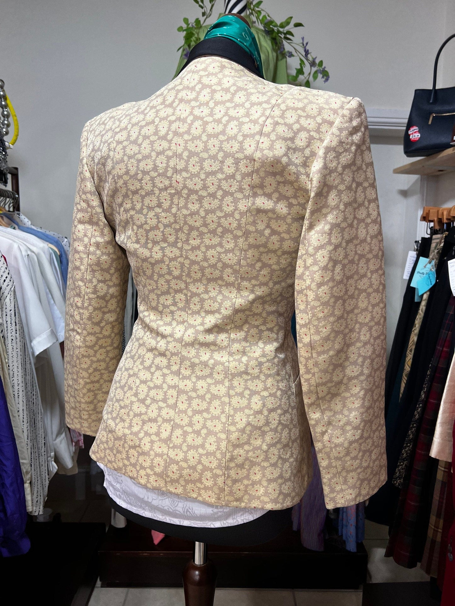 Rifat Ozbek Vintage Blazer late 1980’s early 1990s Tailored Paisley Blazer Jacket