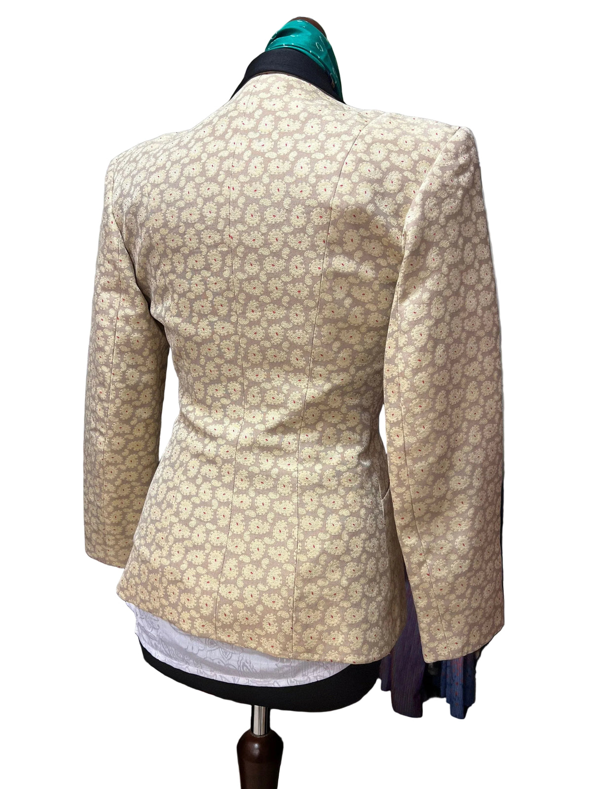 Rifat Ozbek Vintage Blazer late 1980’s early 1990s Tailored Paisley Blazer Jacket