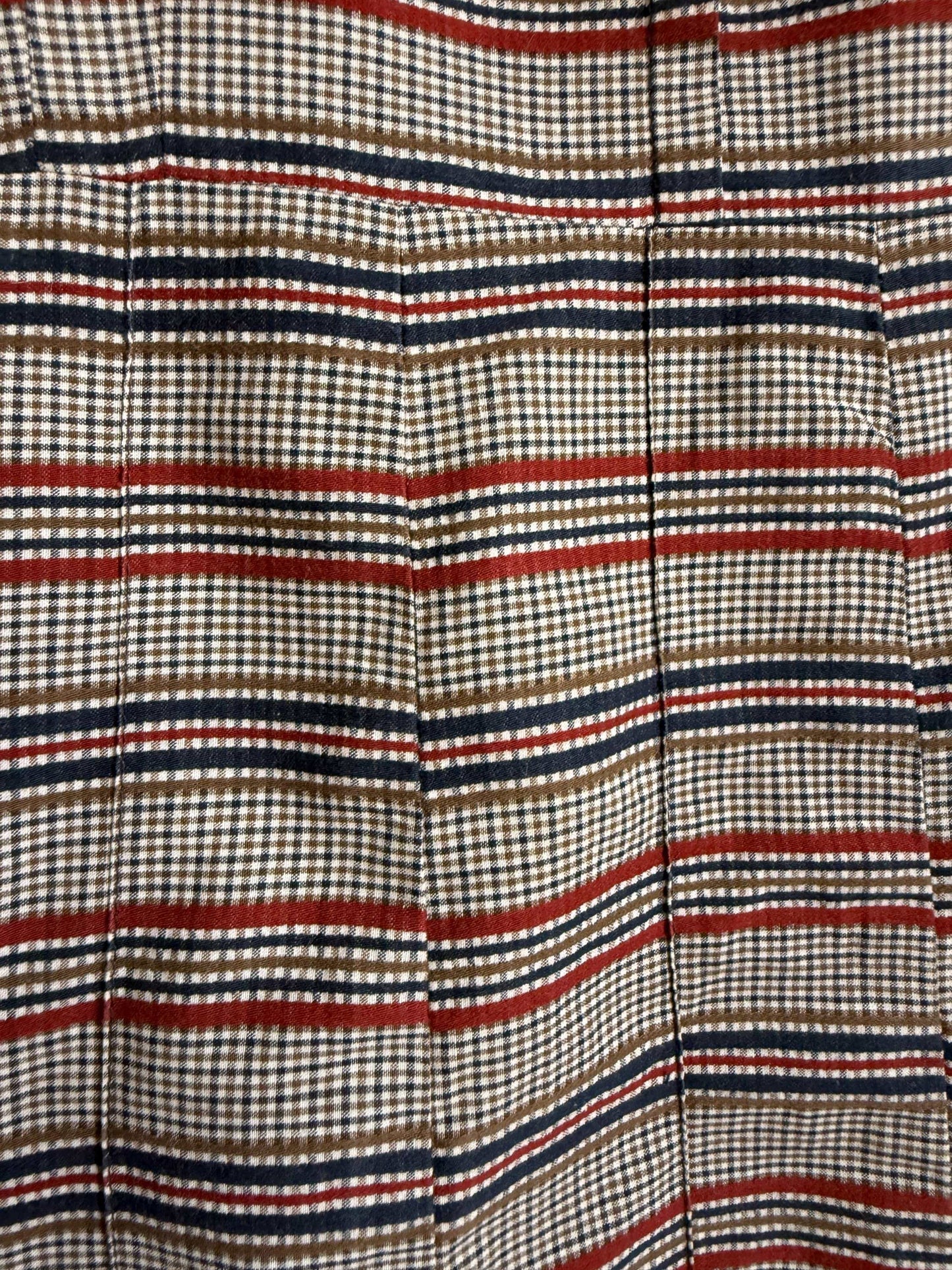 Vintage Checked Day Dress UK 12 | 1950s Midi Dress | Prairie Collar Dress | Retro Check Dress | Cottagecore