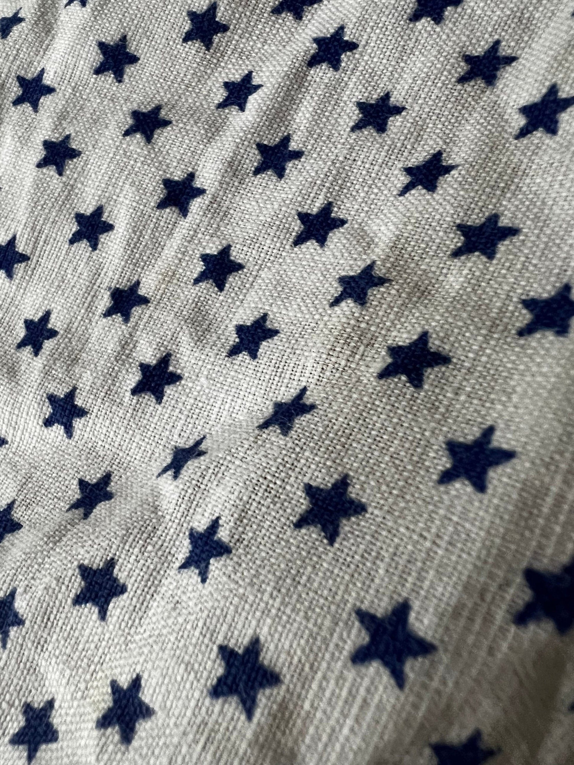 Vintage Girls Dress - Blue Star Patter Dress Baby Dress 2-3 years