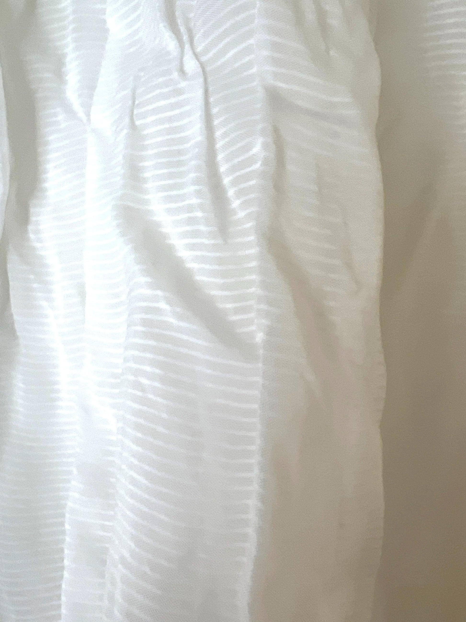 Vintage Girls Dress - white and red terylene Dress Baby Dress age 2-3 years