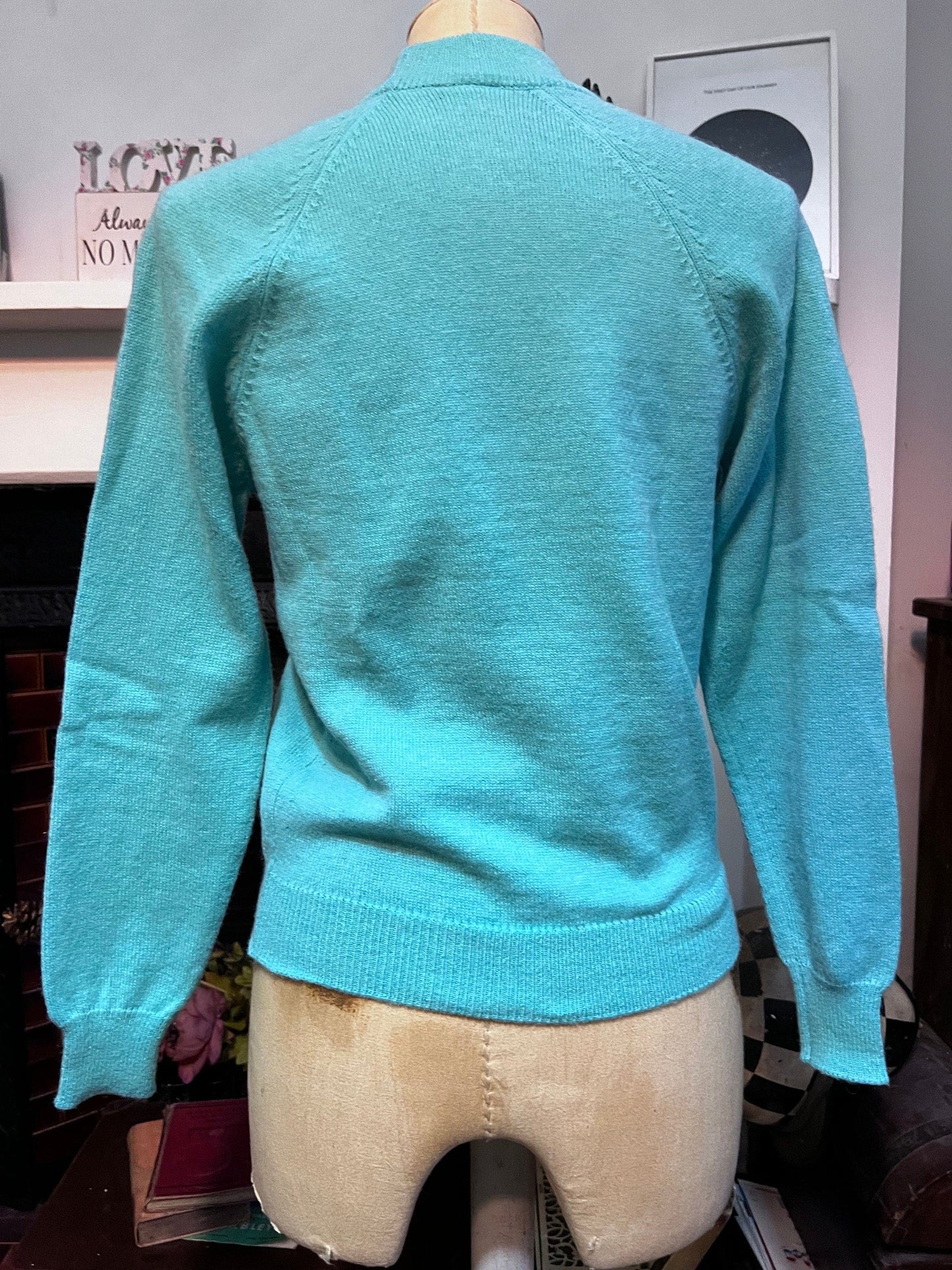 Vintage mint jumper acrylic mix jumper mint green jumper, mint vintage knitwear, vintage pullover, vintage jumper, 1950s, vintage knitwear