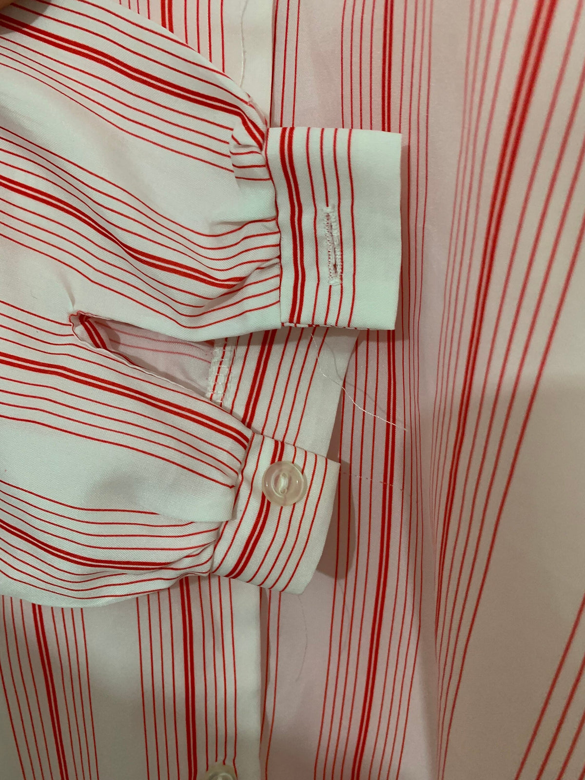 Vintage red Blouse Shirt red and white stripe pattern blouse vintage Debenhams 80s, vintage blouse, vintage top, vintage, vintage shirt, vin