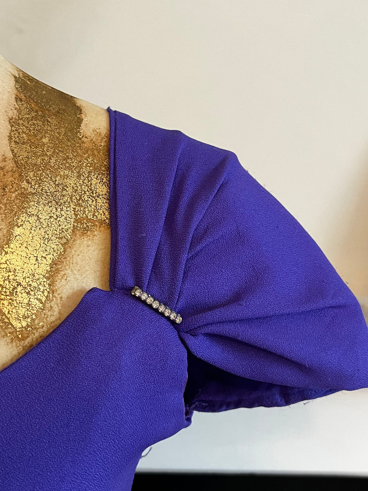 Vintage 80s Purple Dress open back cage design huge shoulder padded cap sleeves UK 6, vintage dress, purple dress, 80s dress, vintage dress