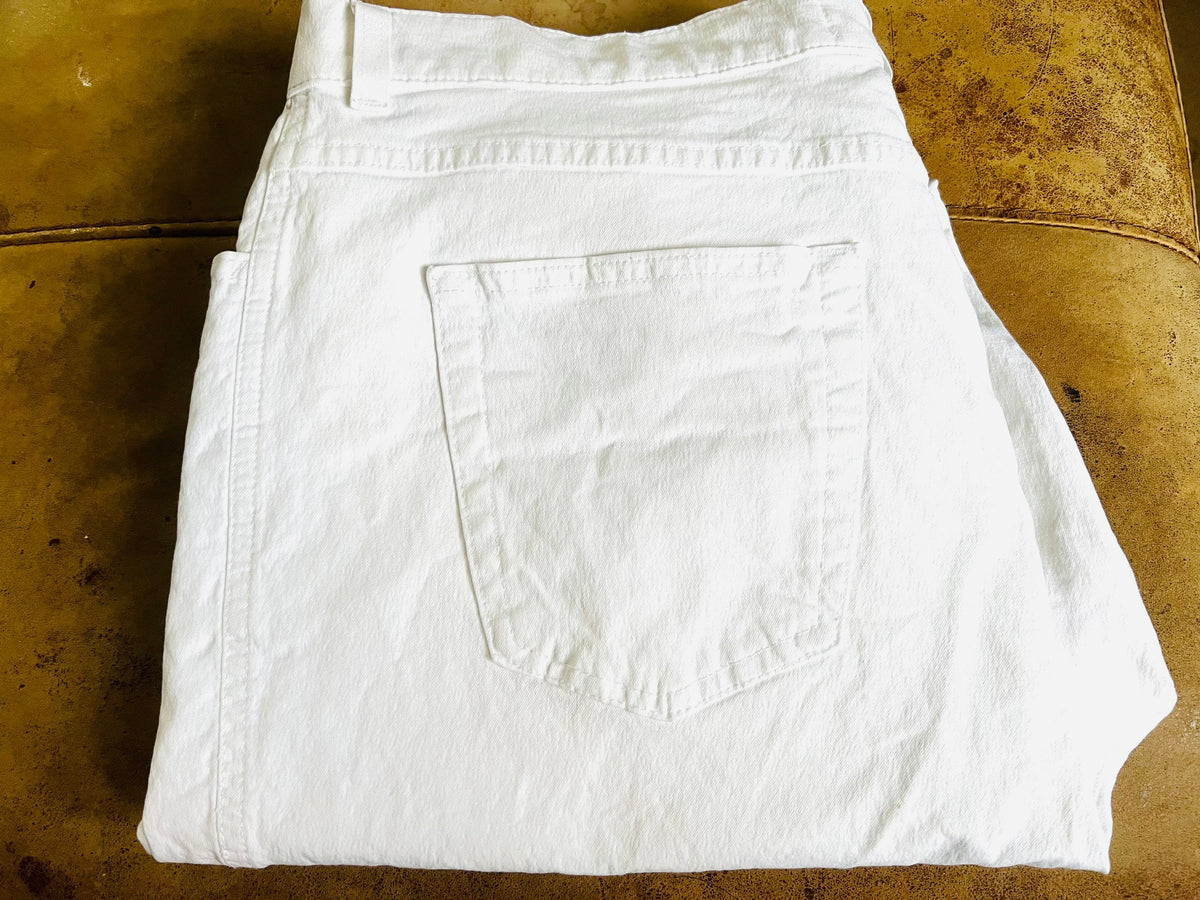 Vintage White Jeans - Brax Magic Stretch White Jeans W36” L29” UK 16