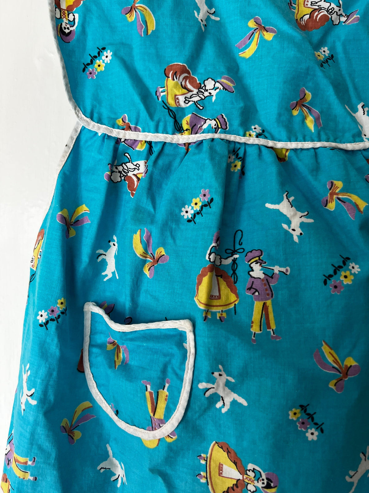 Vintage Girls Pinafore Dress - Blue Over Dress Baby Dress 2-3 years, vintage baby dress, vintage dress, vintage toddler clothing, vintage