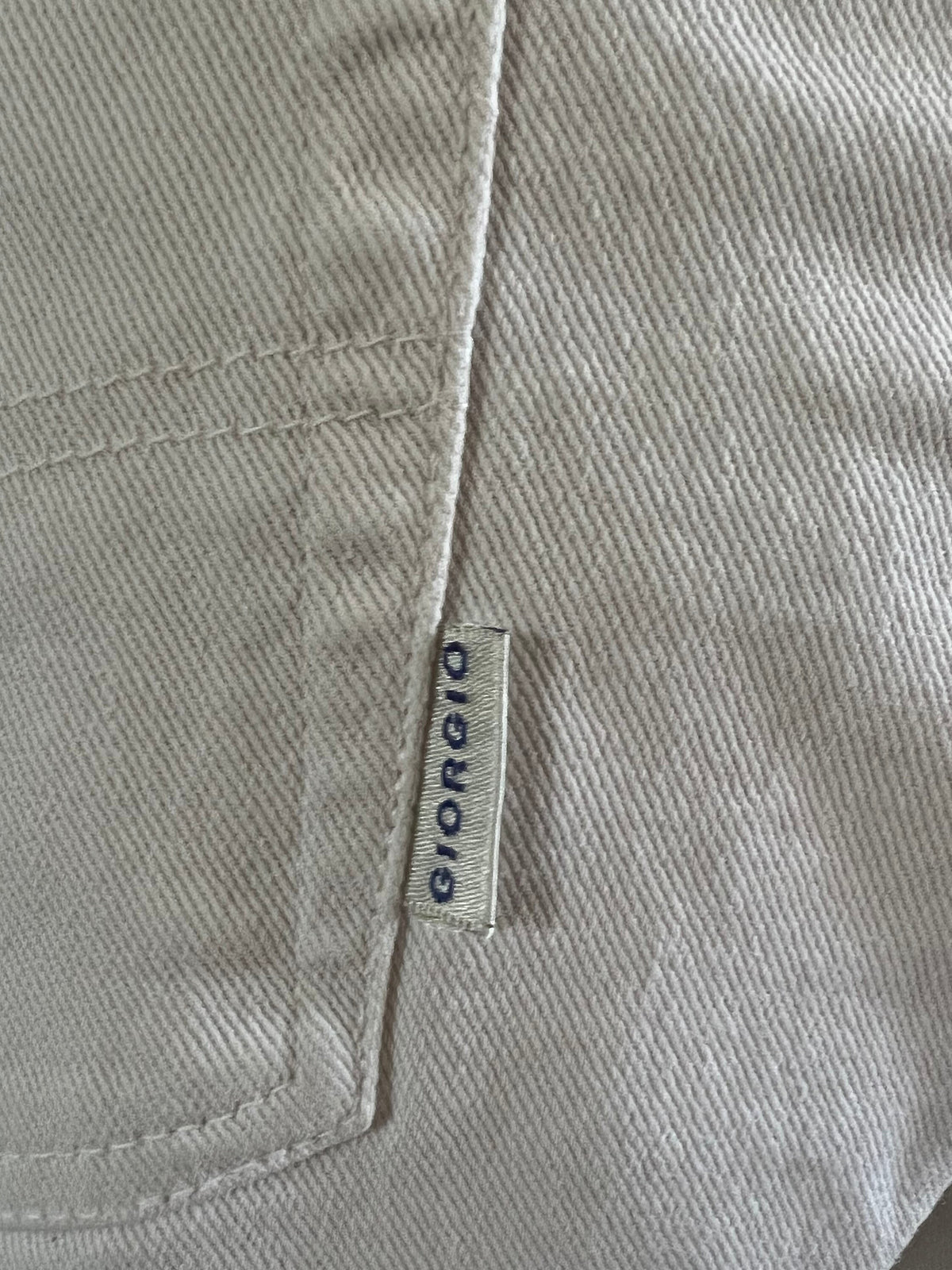 Vintage off White Giorgio 90s Jeans - White Jeans W32” L30” UK12