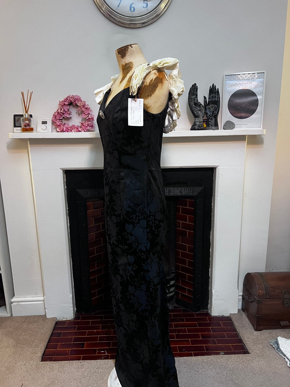 Vintage dress Black & Cream Scott McClintock 80s Prom Dress Jessica McClintock for Gunne Sax dress, vintage Gunne sax, vintage dress, black