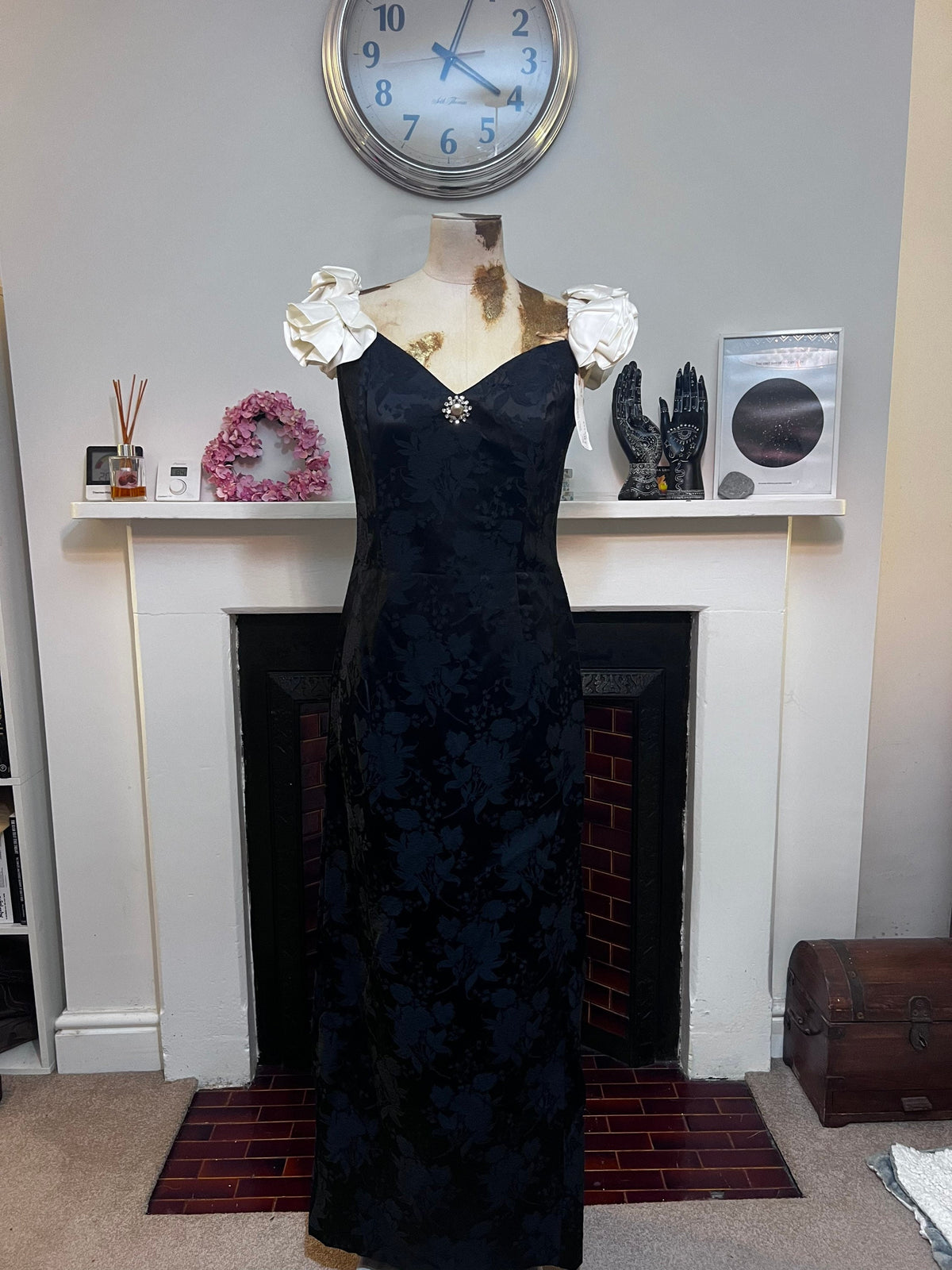 Vintage dress Black & Cream Scott McClintock 80s Prom Dress Jessica McClintock for Gunne Sax dress, vintage Gunne sax, vintage dress, black