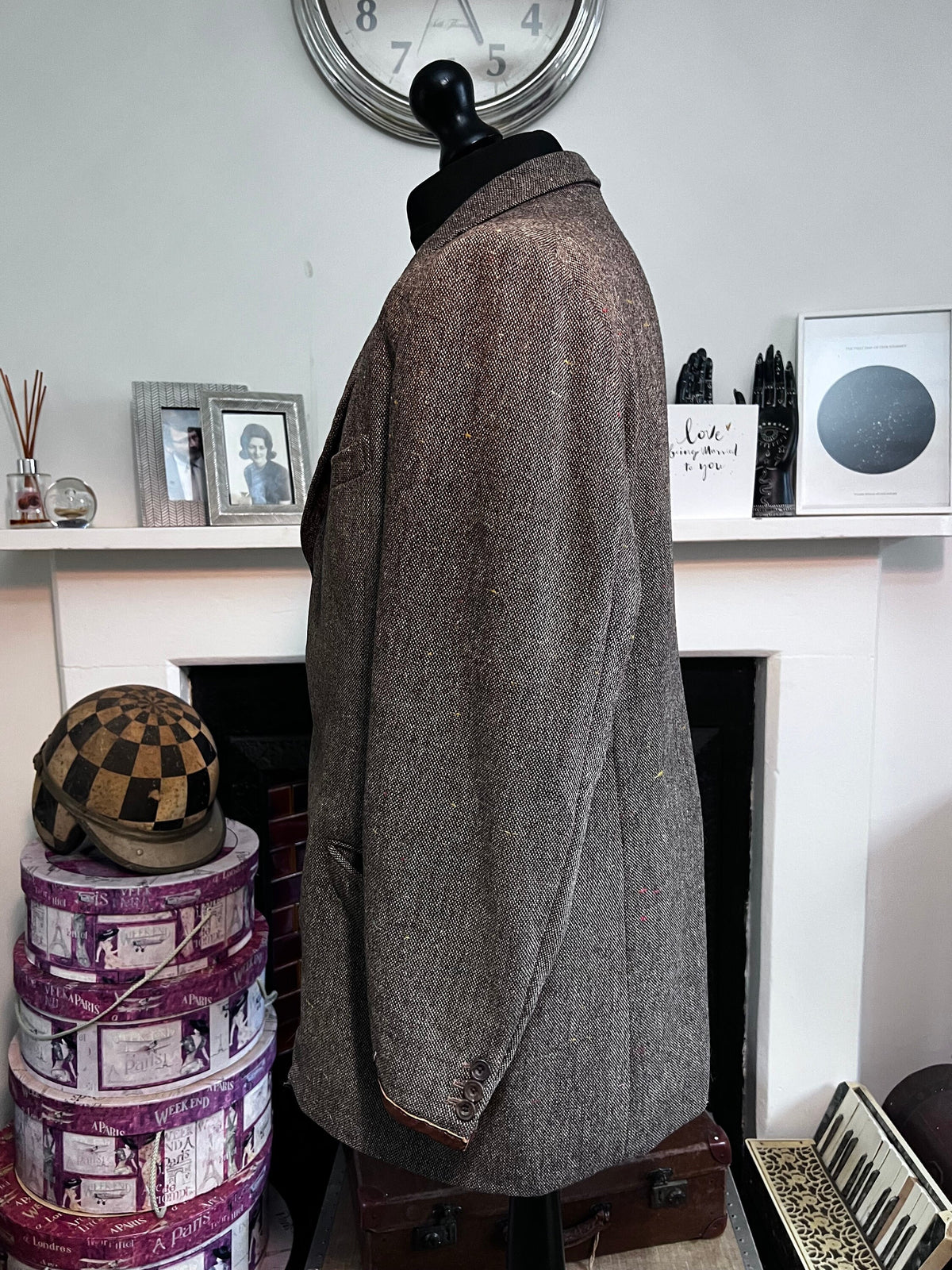 Vintage 1962 Ryder & Amies Brown Tweed Jacket – Bespoke Cambridge Tailoring 48 Chest