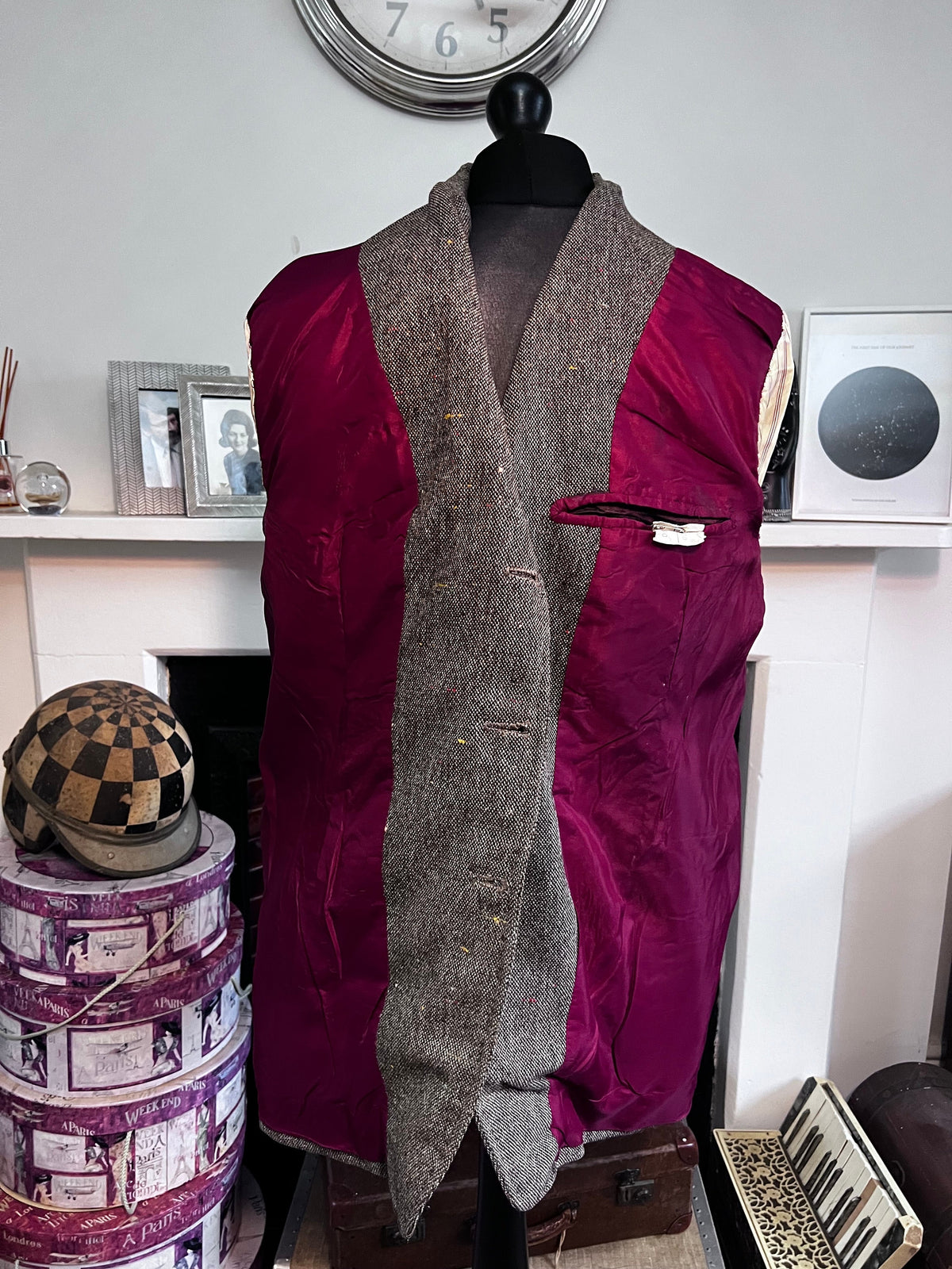 Vintage 1962 Ryder & Amies Brown Tweed Jacket – Bespoke Cambridge Tailoring 48 Chest