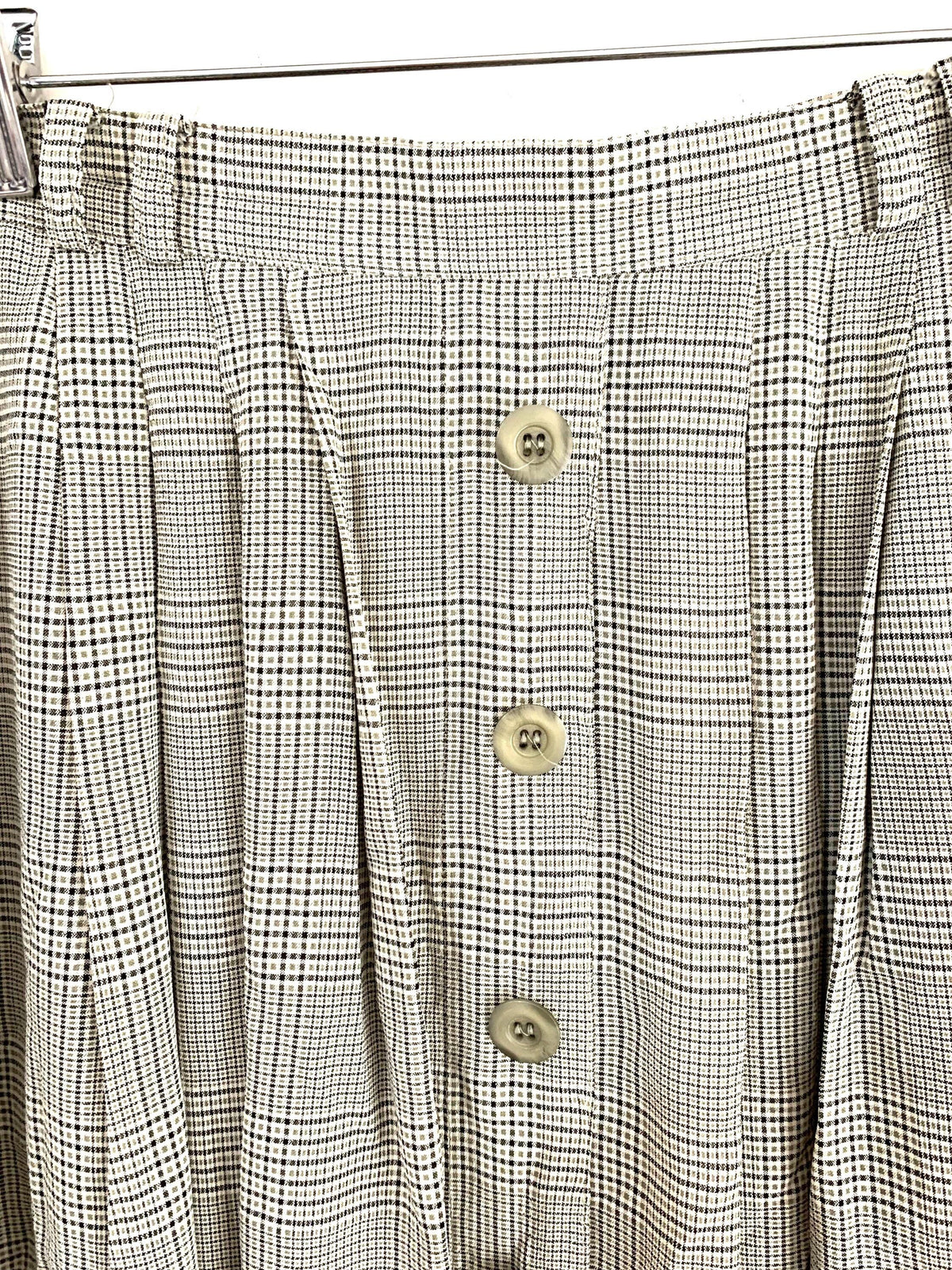 Vintage Grey Skirt Midi Skirt Grey Green Checked UK 12/14 skirt pockets, Gardeur, Vintage Skirt, Grey Midi Skirt, Vintage Check Skirt,