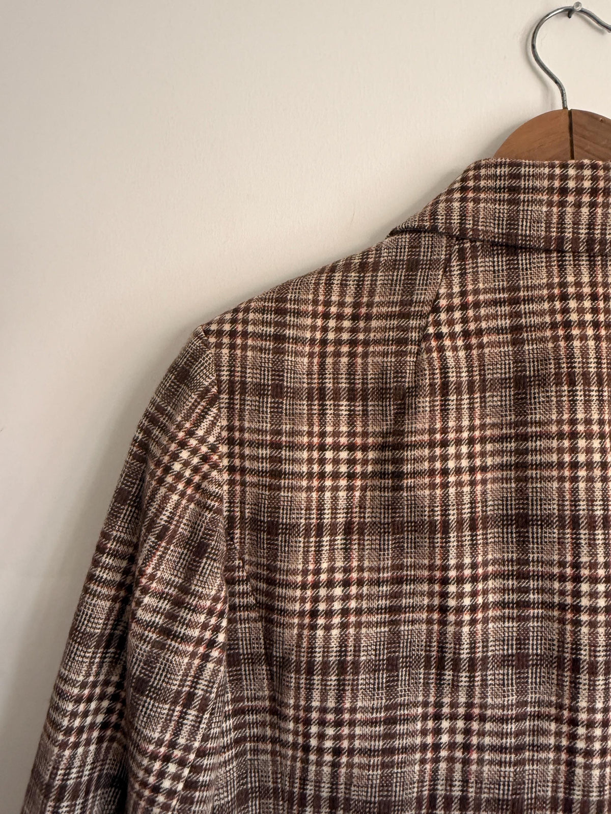 Vintage Pendleton Wool Blazer | Brown Plaid Jacket | Made in USA | Pendleton Virgin Wool Jacket | Country Heritage Blazer | UK 12-14