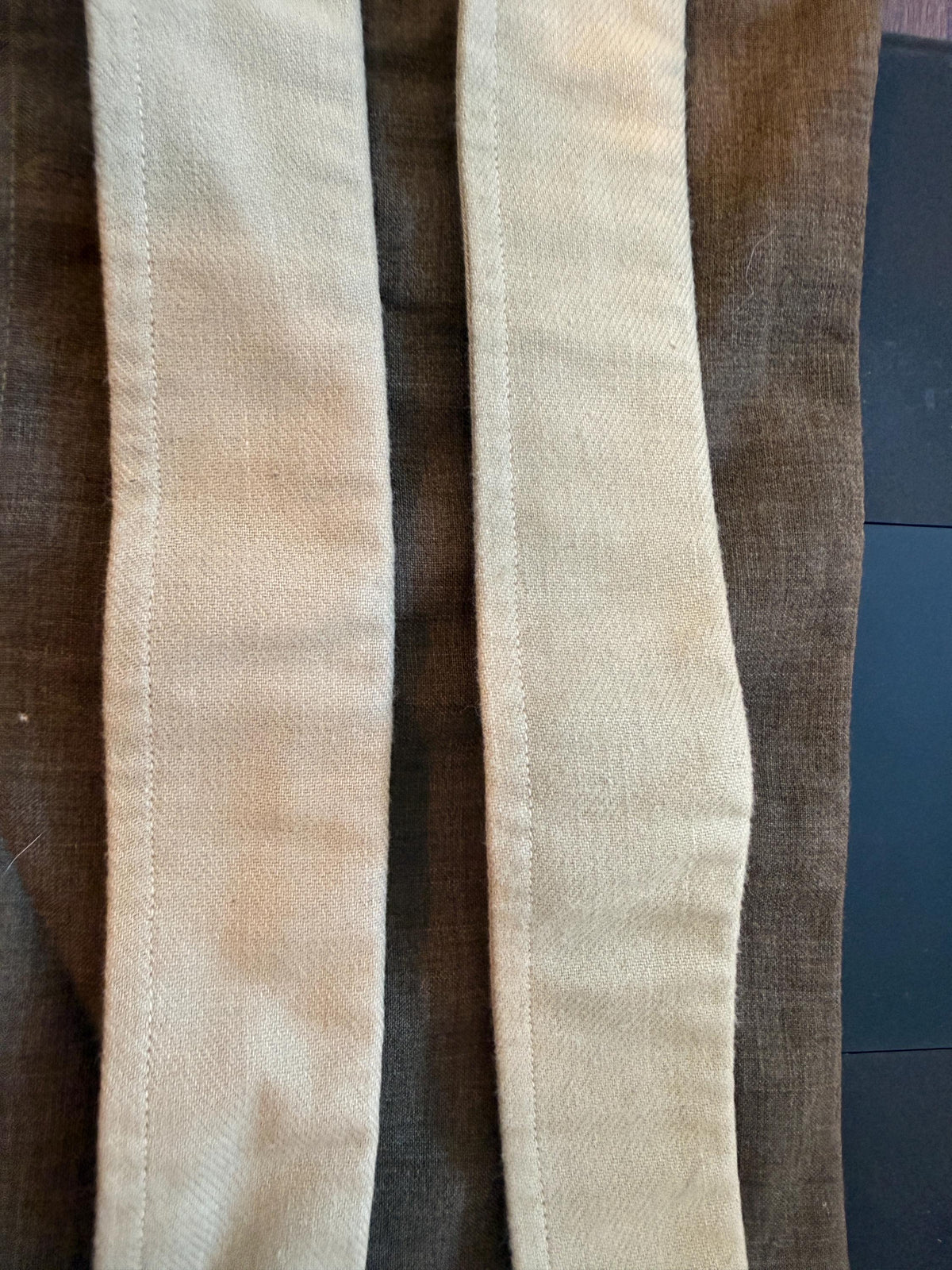 Vintage British Army Collars, mens vintage, 40s Mens WW2 Shirt Collars 1940s Khaki Collars detachable collars, HTH 1944 5 set of 5