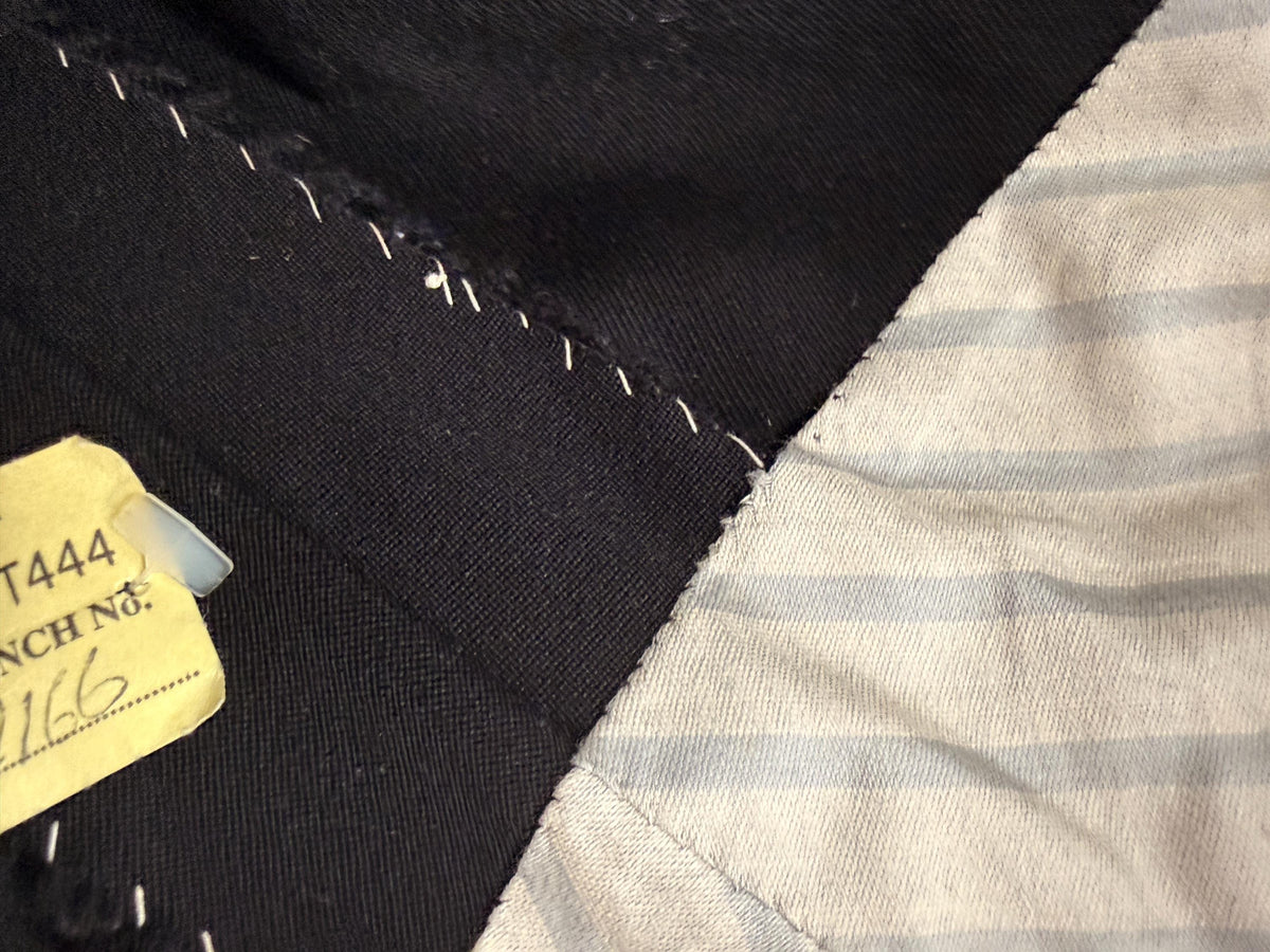 1930s 1940s Vintage Womens Black Wool Trousers – High Waist Pleated Button Fly – Side Adjusters
