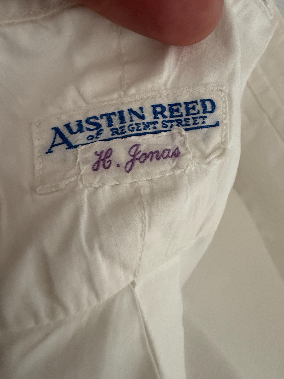 Vintage Austin Reed White Bib Front Dress Shirt Detachable Collar Formal Evening Shirt