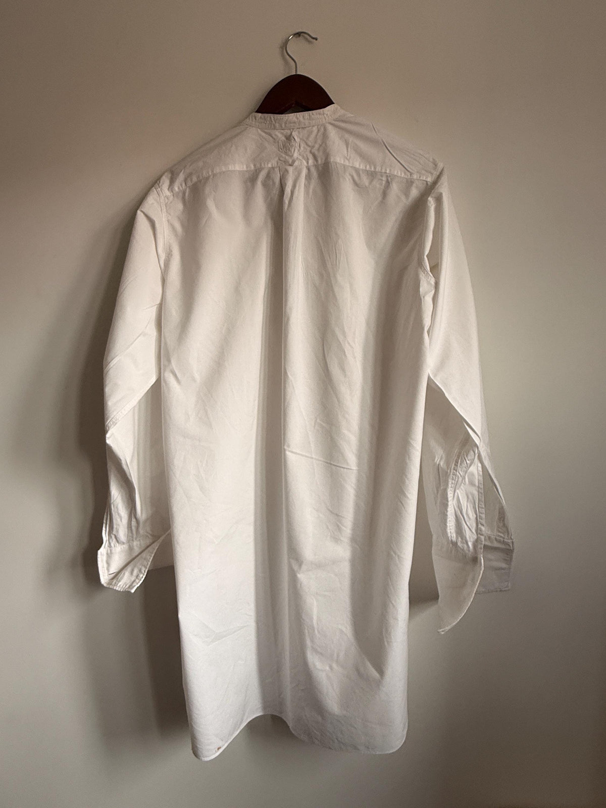 Vintage Austin Reed White Bib Front Dress Shirt Detachable Collar Formal Evening Shirt