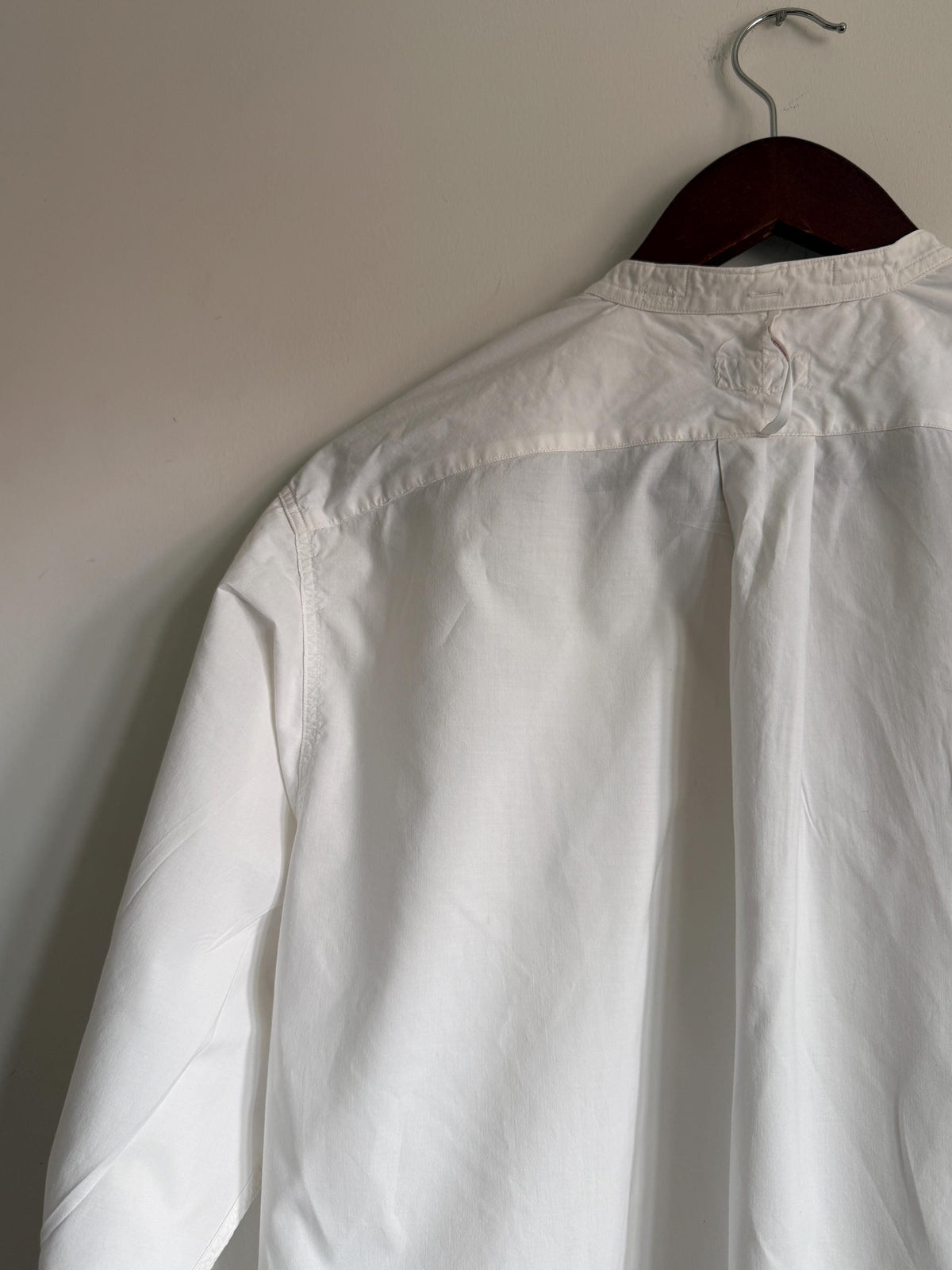 Vintage Austin Reed White Bib Front Dress Shirt Detachable Collar Formal Evening Shirt