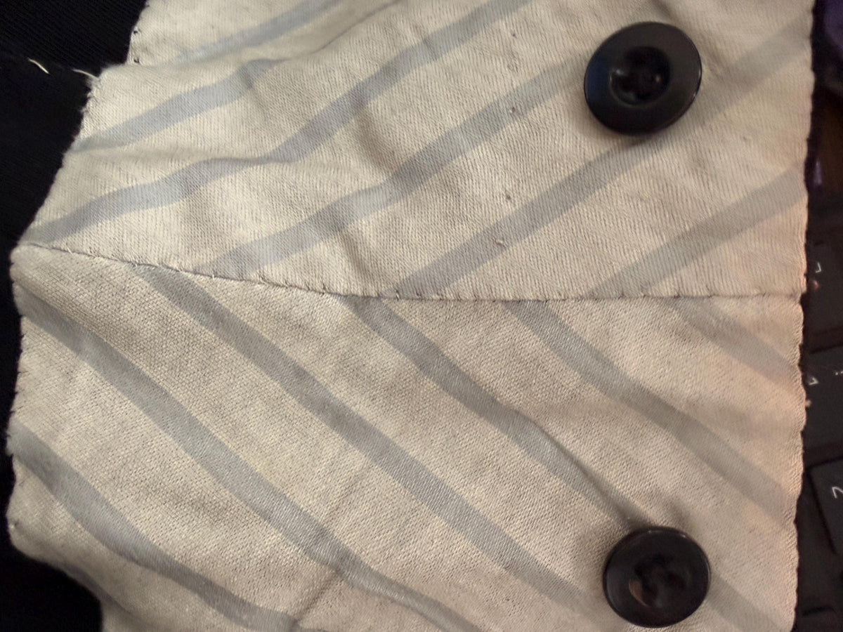 1930s 1940s Vintage Womens Black Wool Trousers – High Waist Pleated Button Fly – Side Adjusters