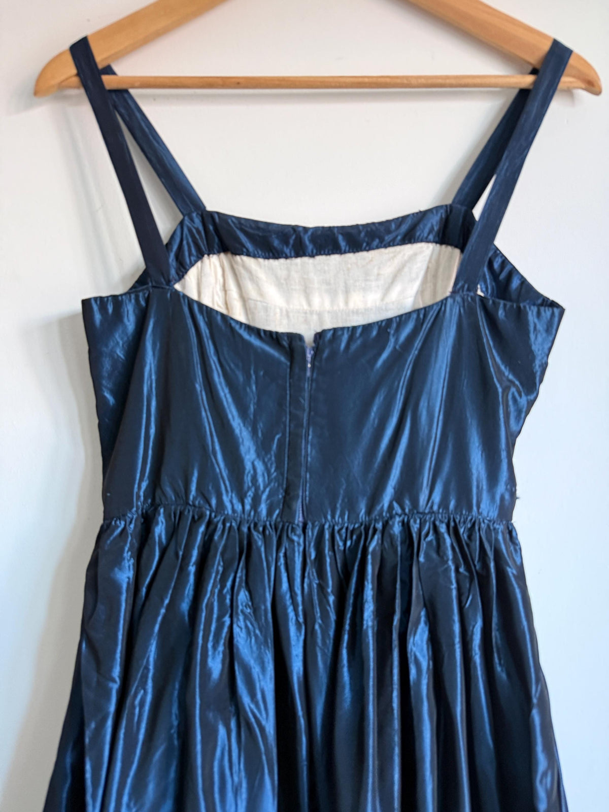 1950s Miss London Blue Silk Dress & Matching Bolero, Vintage Cocktail Dress, Made in Mayfair, Oxford Queen's College Comm. Ball Provenance