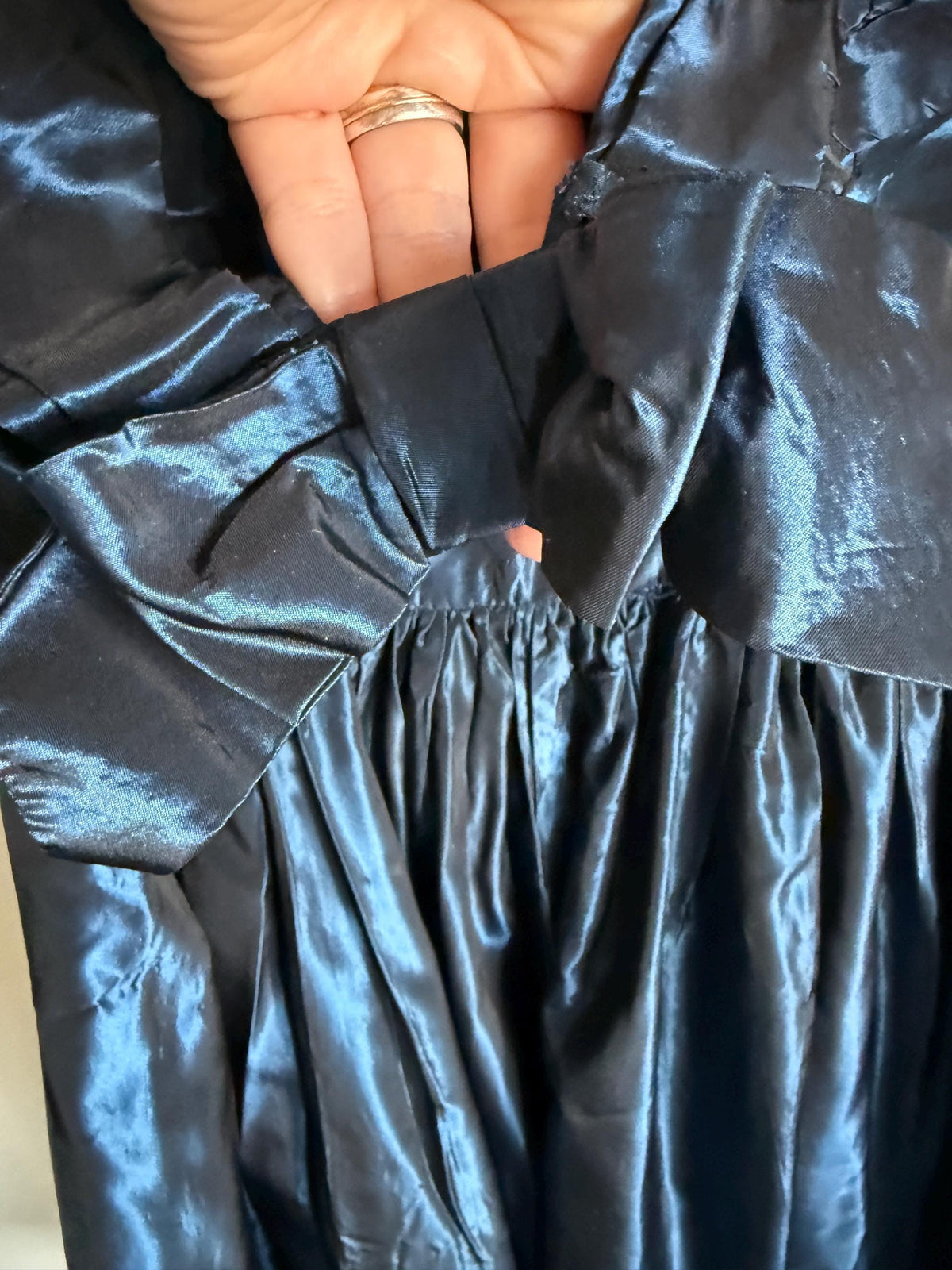 1950s Miss London Blue Silk Dress & Matching Bolero, Vintage Cocktail Dress, Made in Mayfair, Oxford Queen's College Comm. Ball Provenance