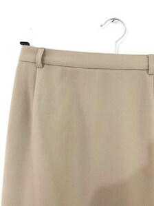 1980s Jaeger Wool Skirt: Beige Tailored Knee Length (British Vintage)
