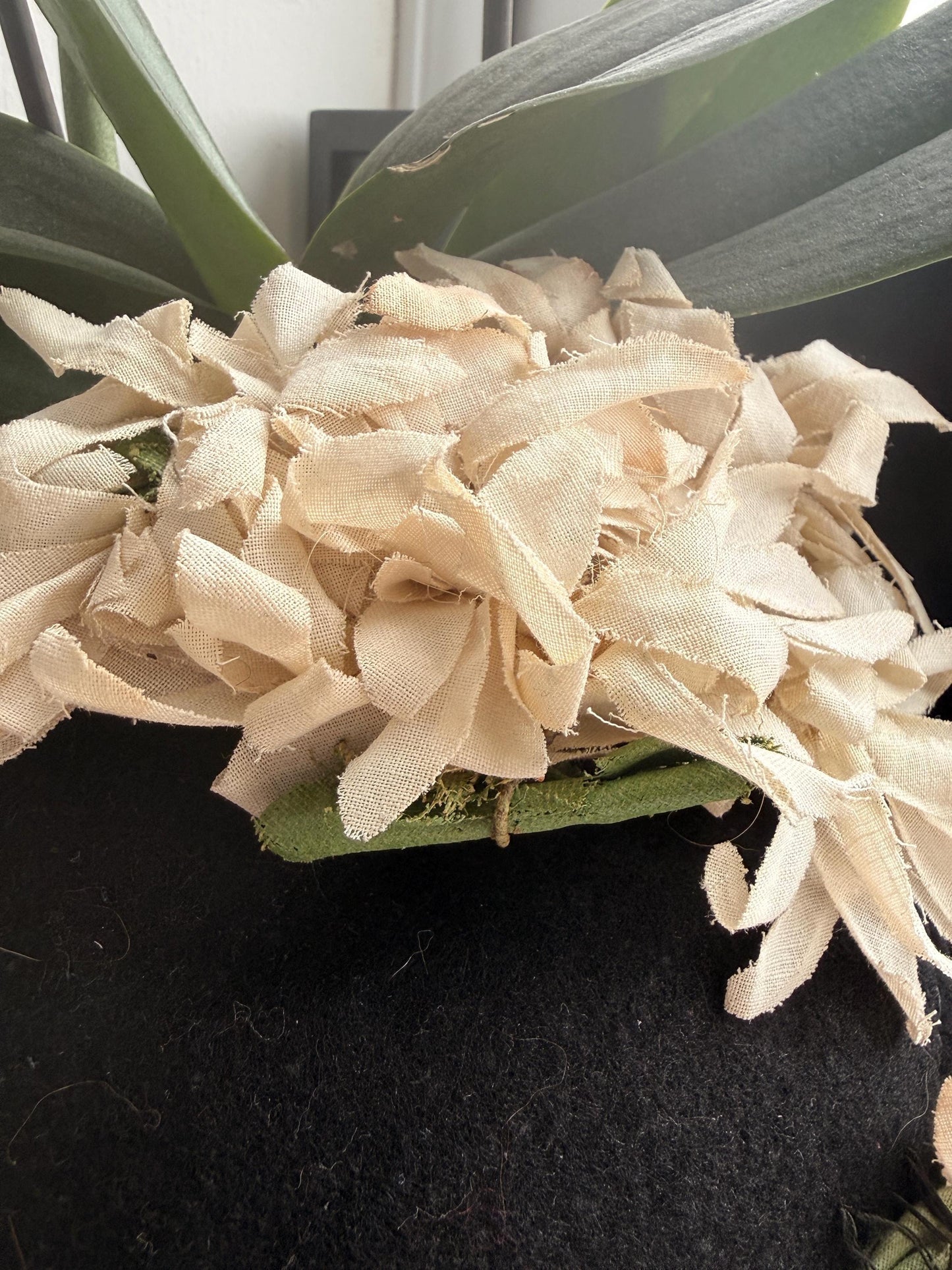 1930s Black Felt Floral Tilt Hat | Vintage 30s 40s Silk Flower Headpiece | Romantic Cocktail Hat | Antique Style Millinery