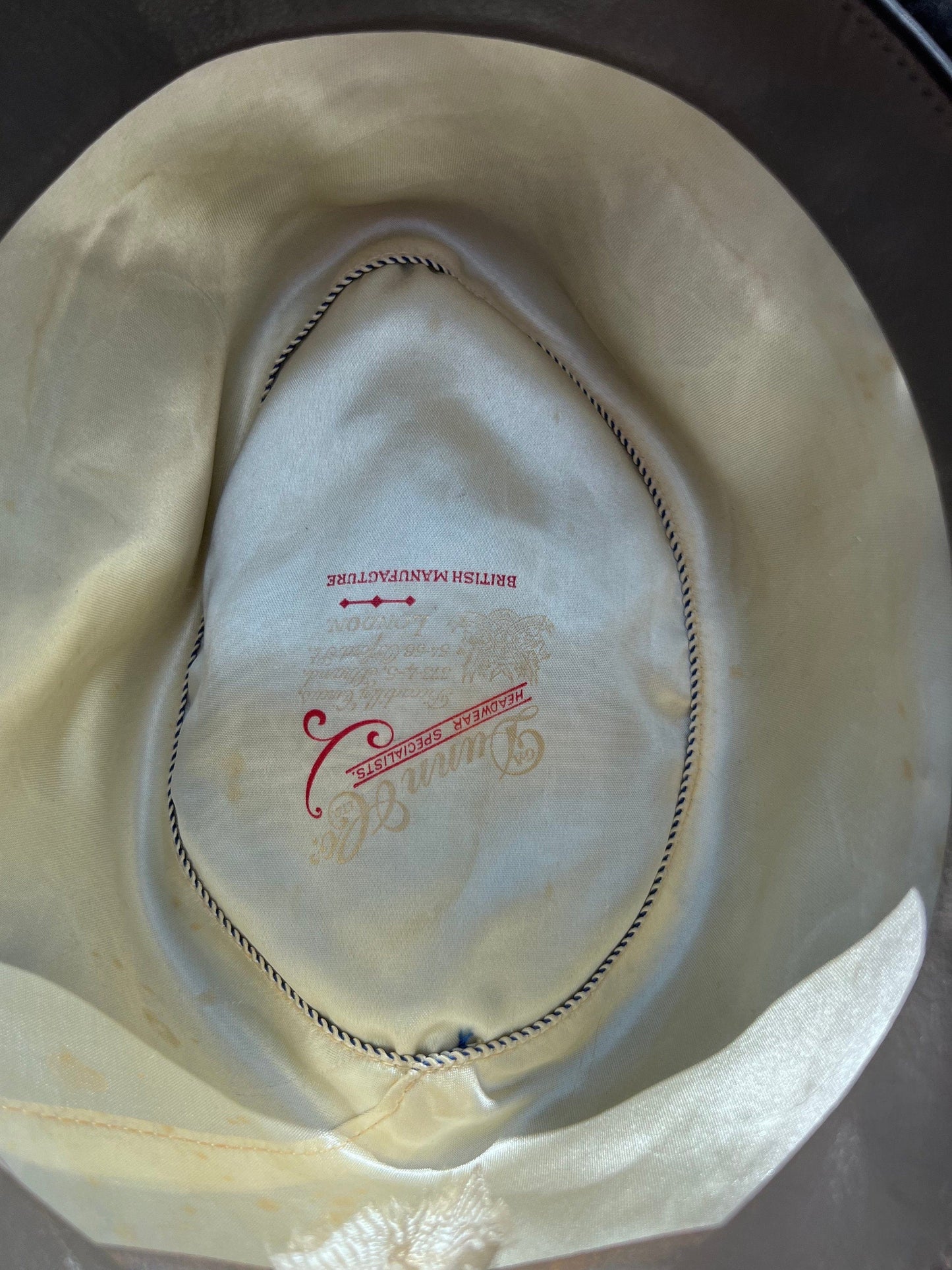 1940’s Vintage Felt Fedora Semi Wide Brim Grey Grosgrain Ribbon Felt , Wartime Fashions , 1940’s Fedora Mens Hat , 1940’s Hat , Dunn & Co