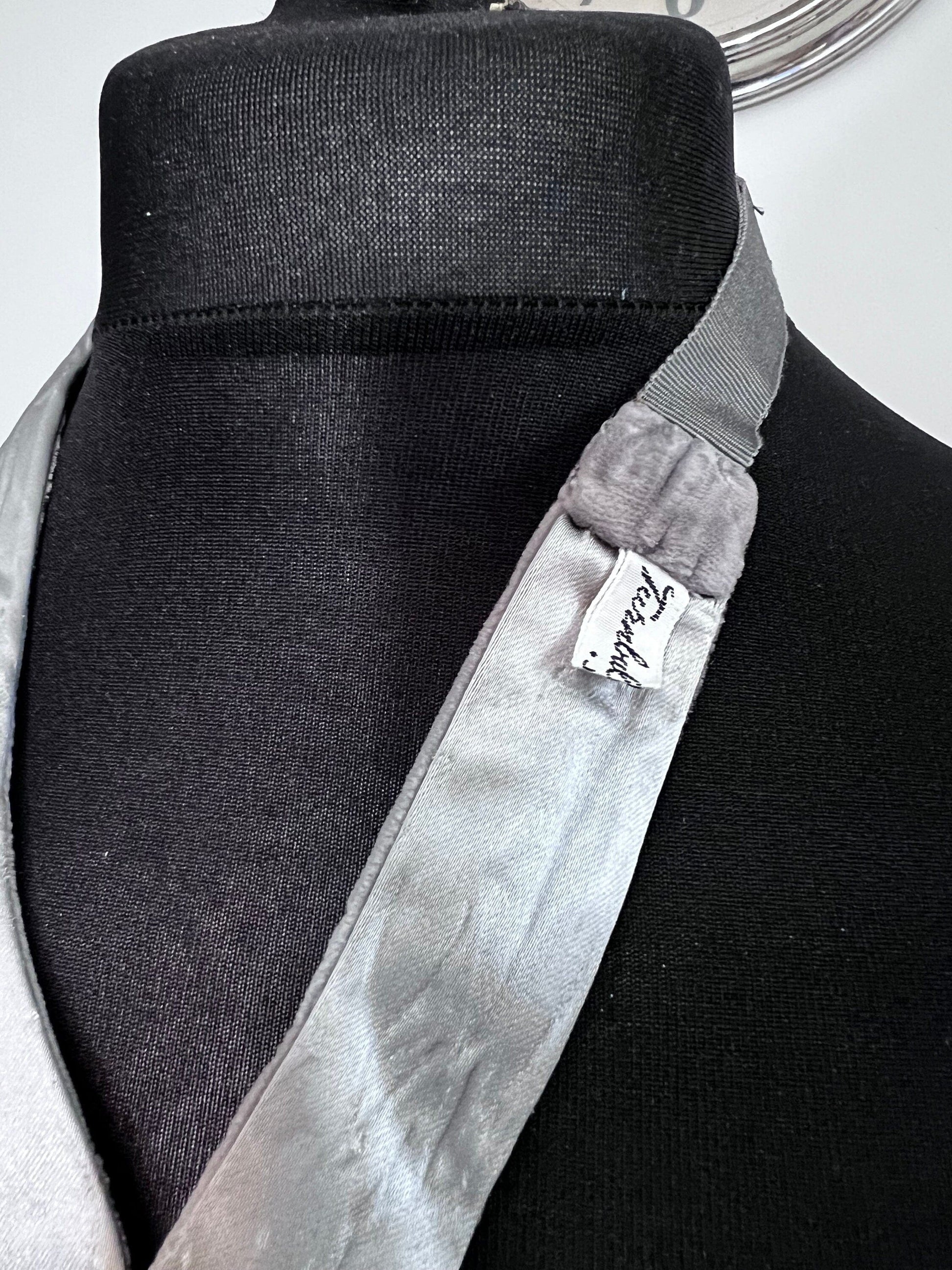 1950s 1960s Mens Vintage Velvet Silk Bow Necktie Tie, velvet silk bow tie, Vintage Tie, vintage neckwear, Turnbull and Asser Silk Bow Tie,