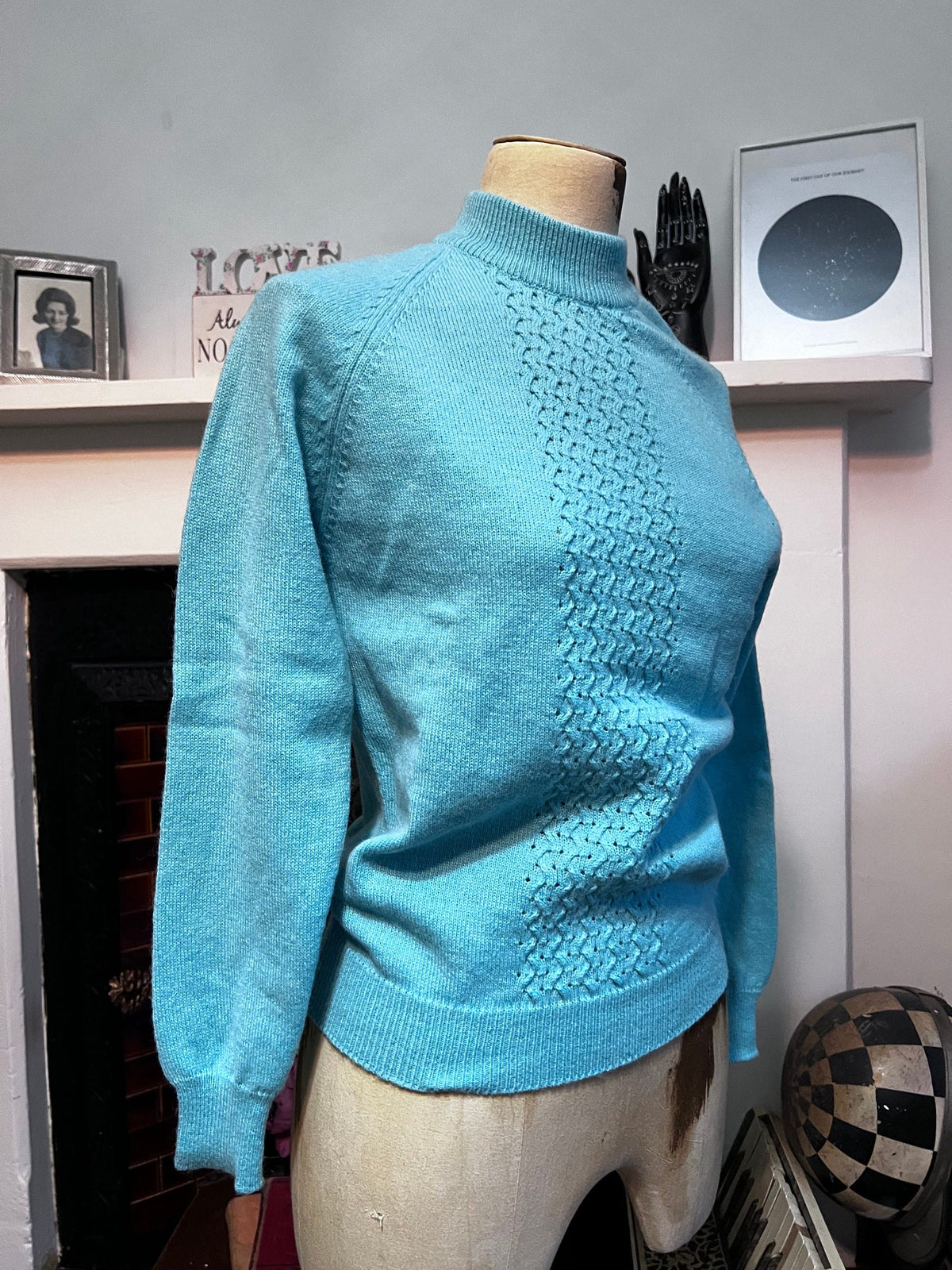 Vintage mint jumper acrylic mix jumper mint green jumper, mint vintage knitwear, vintage pullover, vintage jumper, 1950s, vintage knitwear