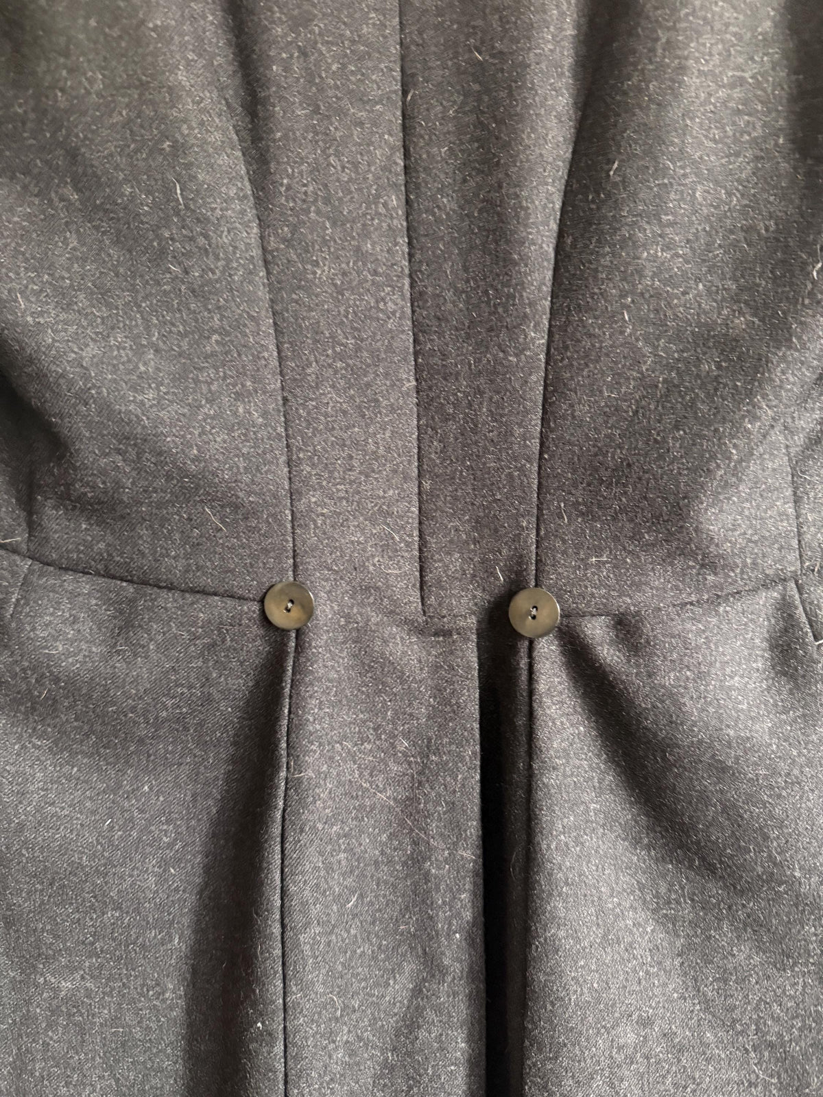 1952 French Bespoke Morning Coat by Bindinelli Paris – Black Wool Tailcoat – 1950s Formal Menswear