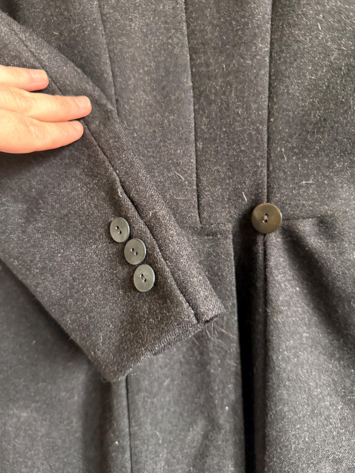 1952 French Bespoke Morning Coat by Bindinelli Paris – Black Wool Tailcoat – 1950s Formal Menswear
