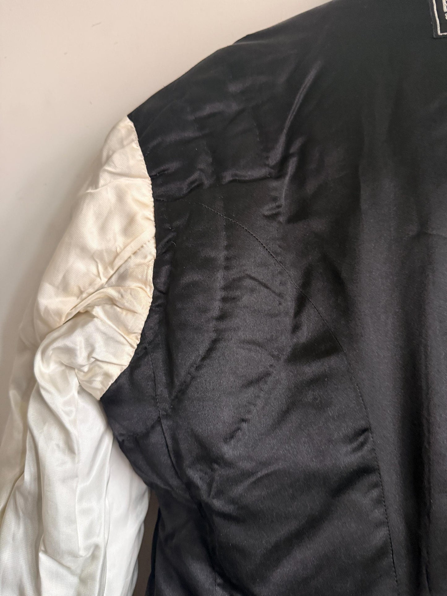 1952 French Bespoke Morning Coat by Bindinelli Paris – Black Wool Tailcoat – 1950s Formal Menswear