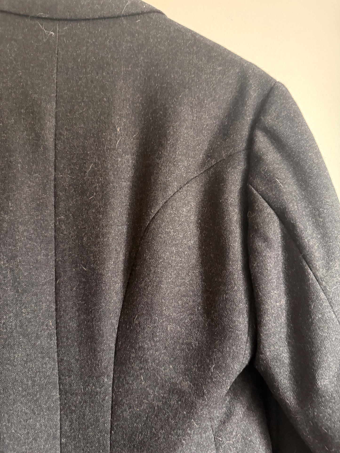 1952 French Bespoke Morning Coat by Bindinelli Paris – Black Wool Tailcoat – 1950s Formal Menswear