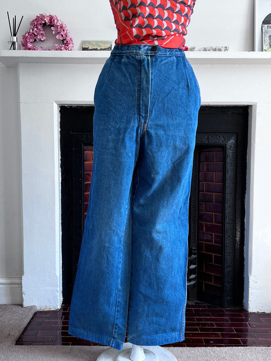 1980s Vintage high waist rise mom jeans, UK 12 waist 30” Leg 28”