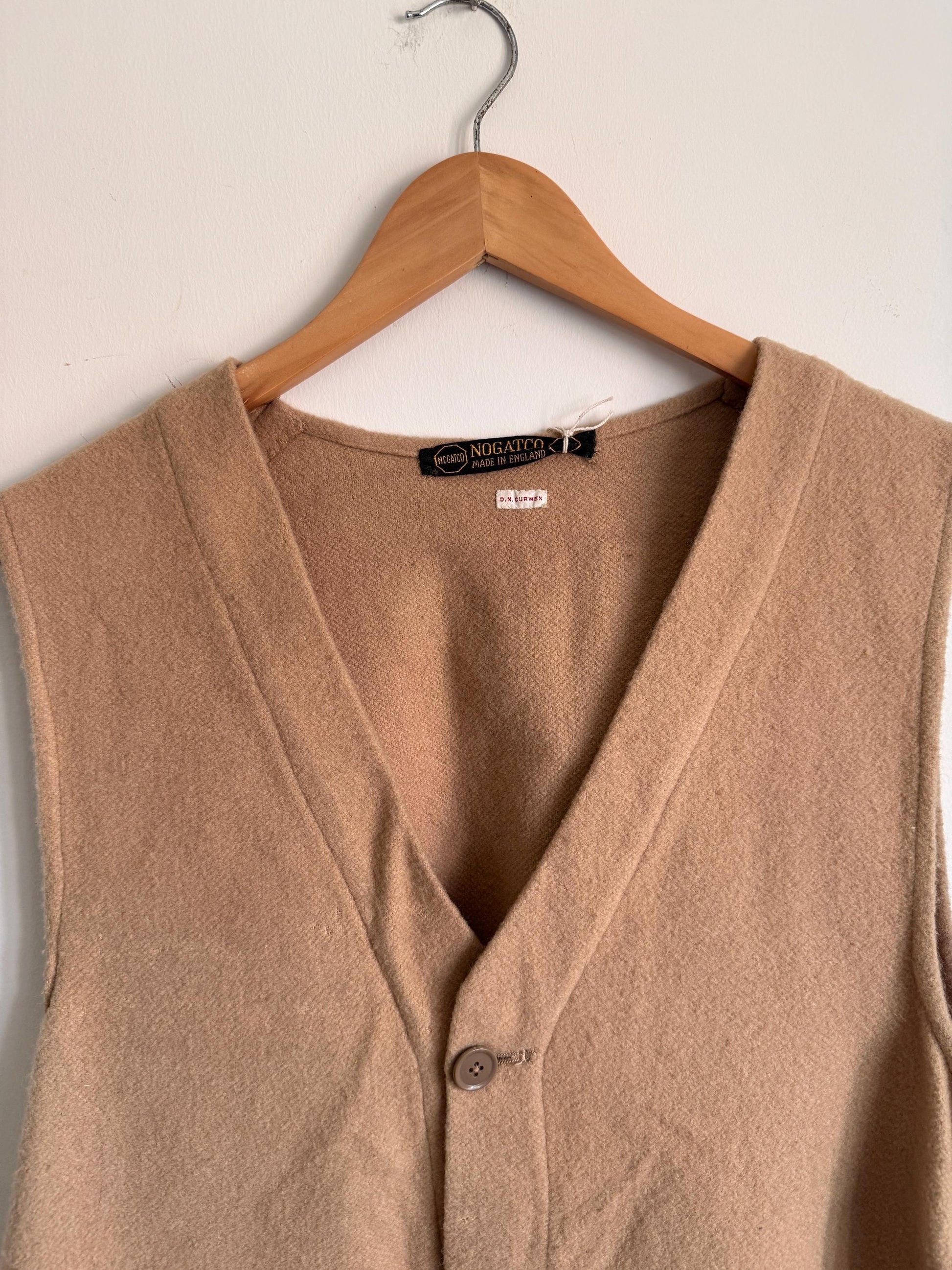Antique c.1920s Nogatco Motoring / Driving Waistcoat – Lloyd, Attree & Smith – Made in England