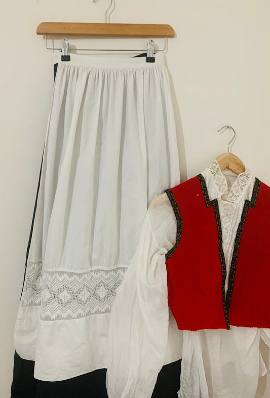 Antique Hardanger Bunad - Norwegian Traditional Costume - Married Woman’s Costume - Traditional Heirloom Bunad Circa 1850s