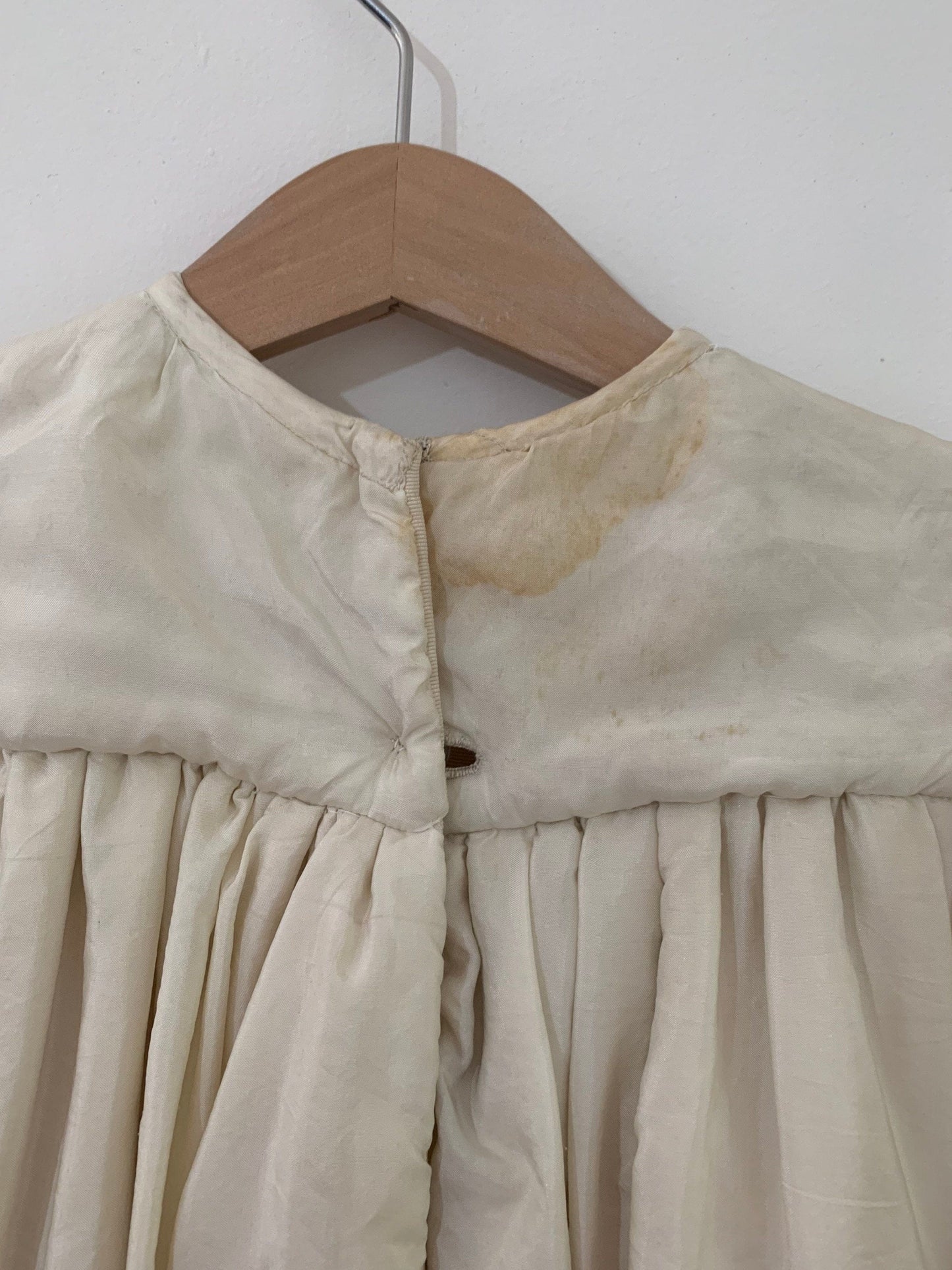 Antique Silk Christening Gown and cape, 19th Century Christening Gown, Heirloom Christening Gown, Antique Christening Cape Silk Exceptional