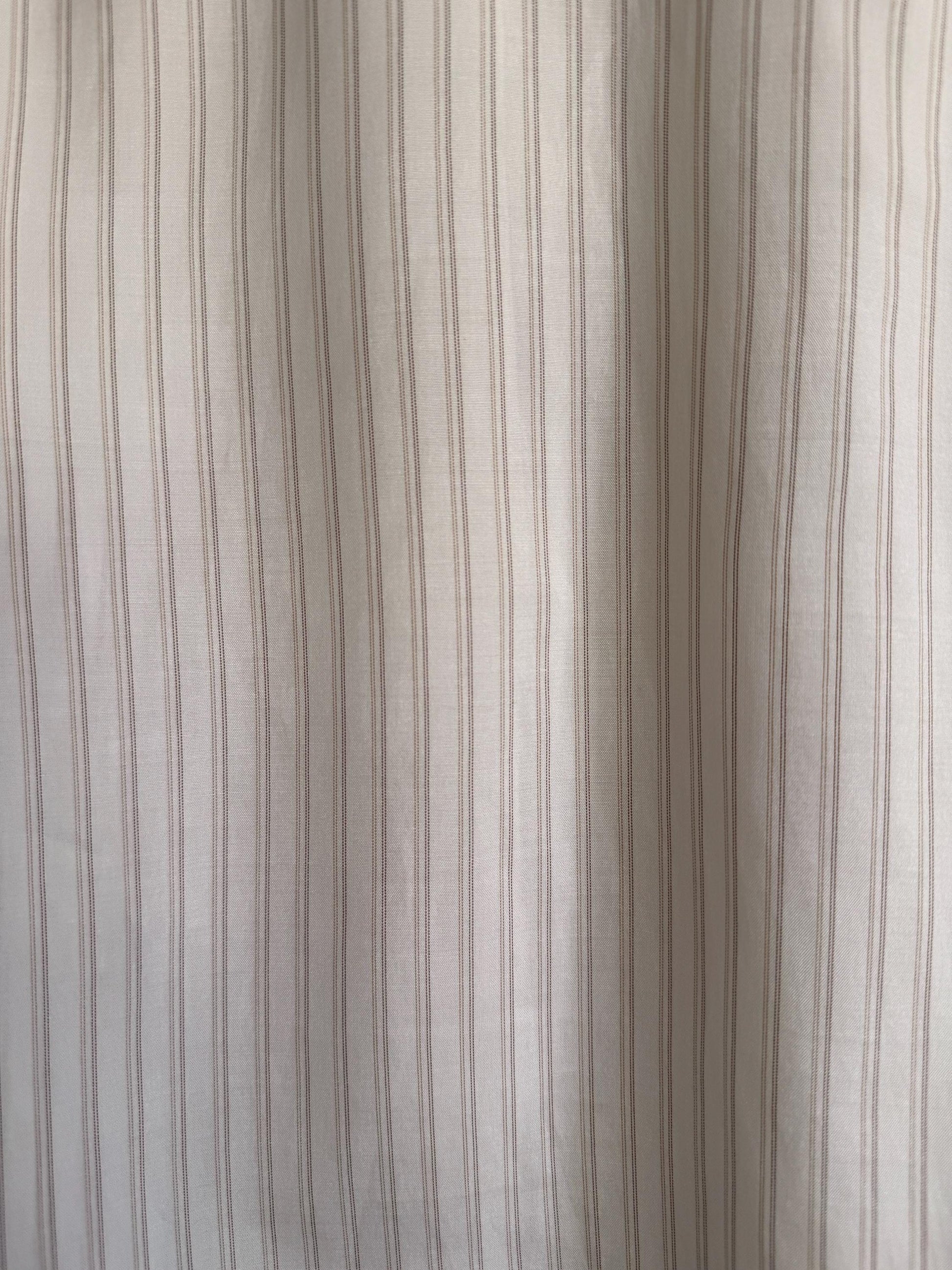 Vintage Alexon Striped Blouse Cream Long Sleeve Shirt Puff Sleeve Secretary Blouse Smart Vintage Office Shirt Classic British Fashion